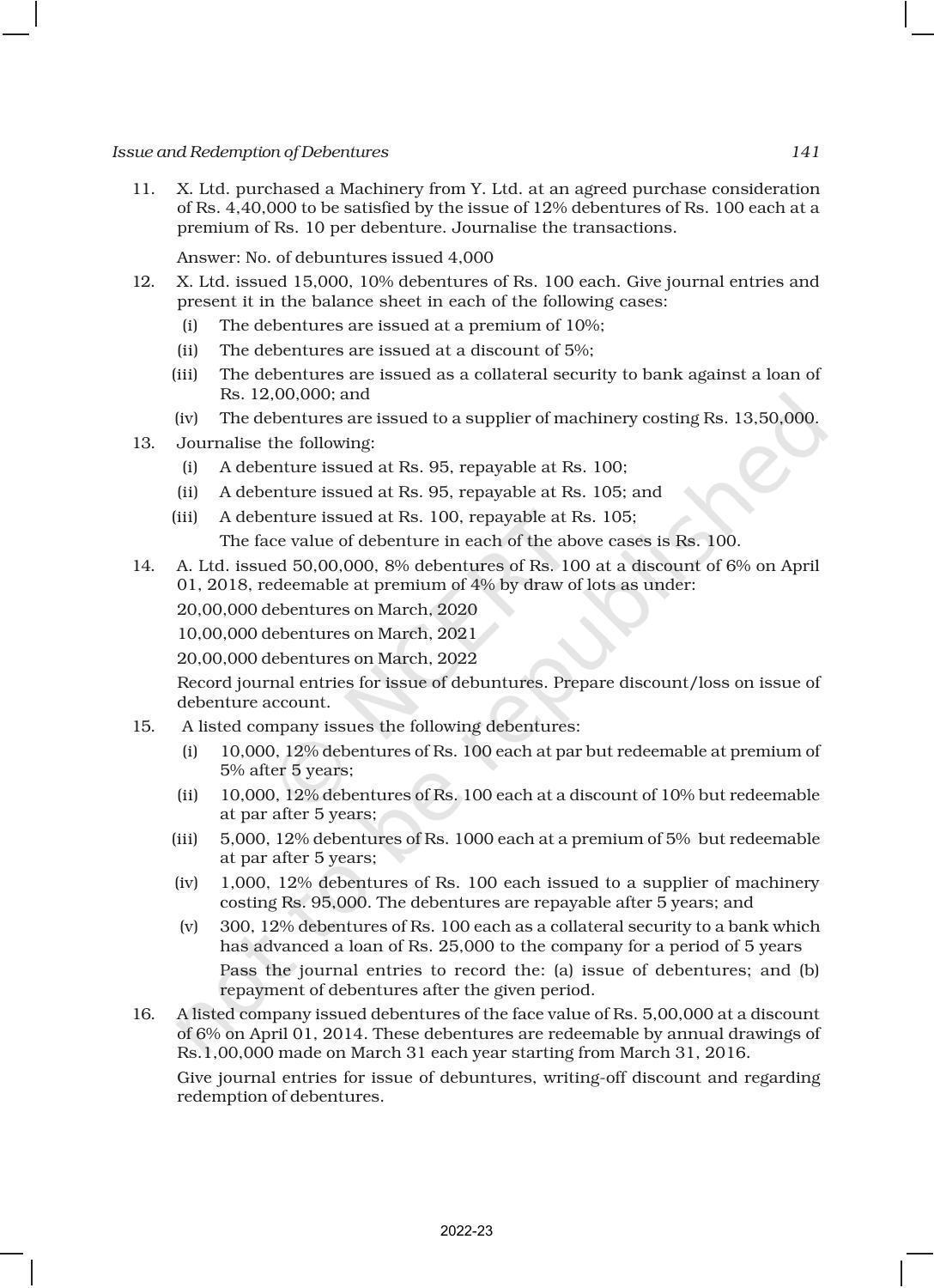 NCERT Book for Class 12 Accountancy Part II Chapter 1 Issue and Redemption of Debentures - Page 67