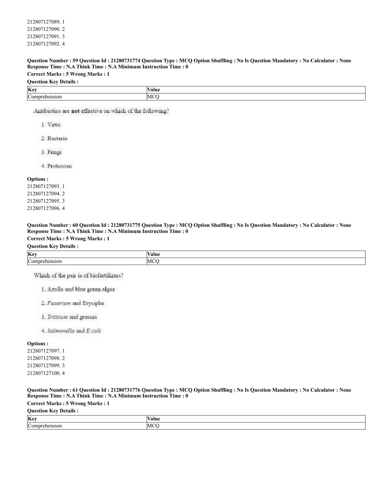 CUET 2023 English Bengali Shift 3 Question Papers - Page 40
