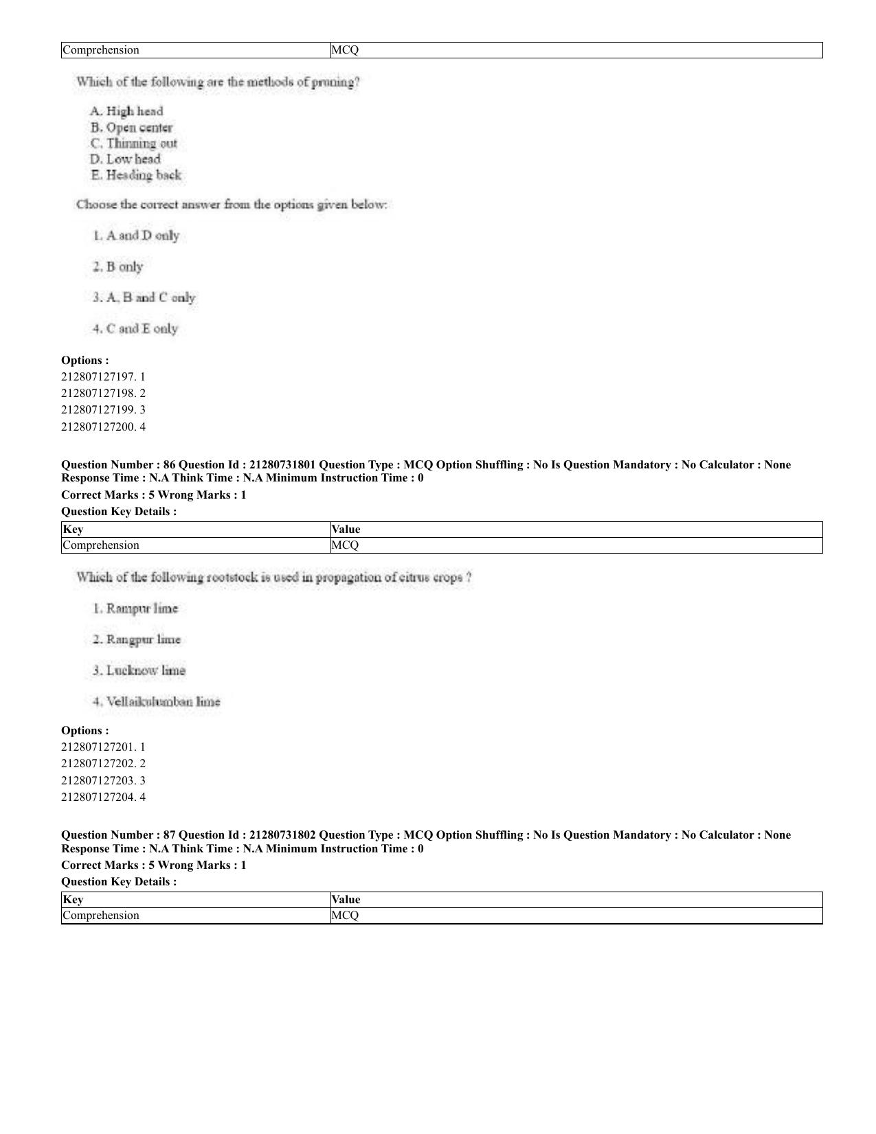 CUET 2023 English Bengali Shift 3 Question Papers - Page 51