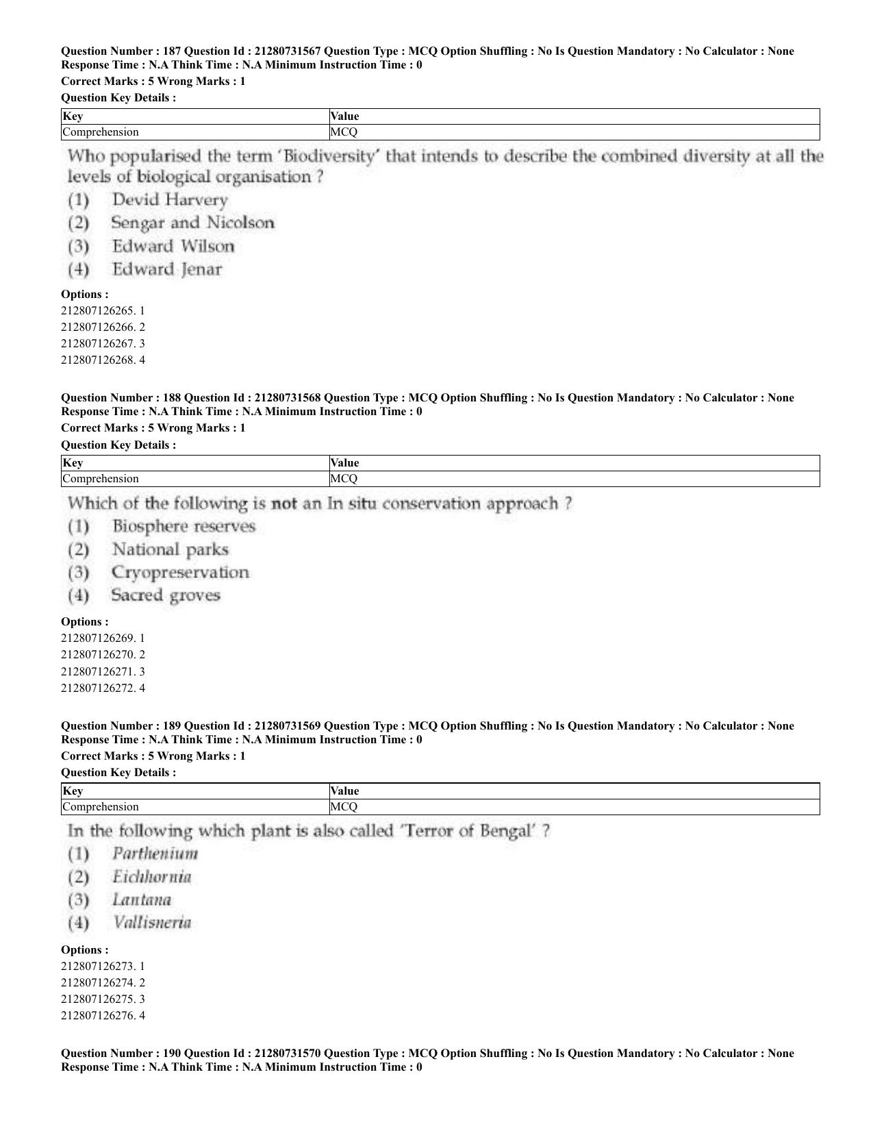 CUET 2023 English Bengali Shift 3 Question Papers - Page 97