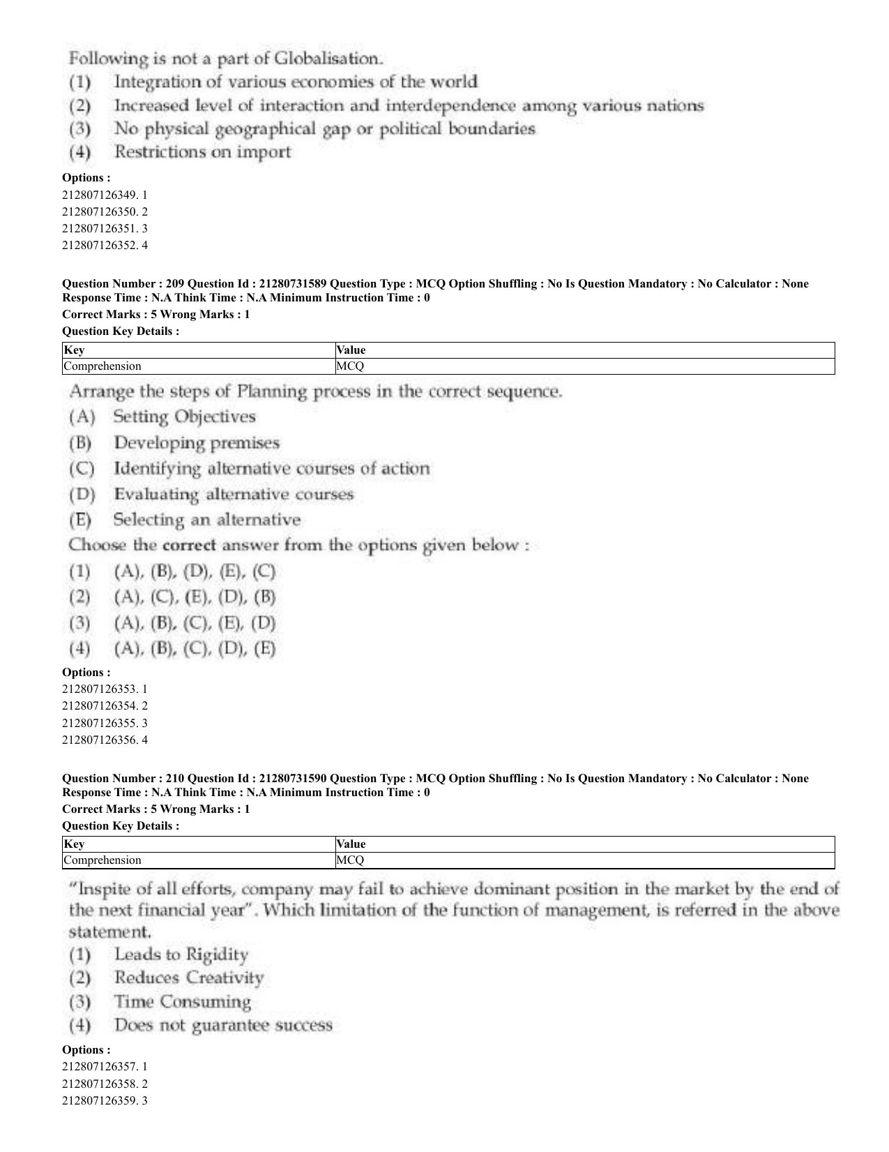 CUET 2023 English Bengali Shift 3 Question Papers - Page 111