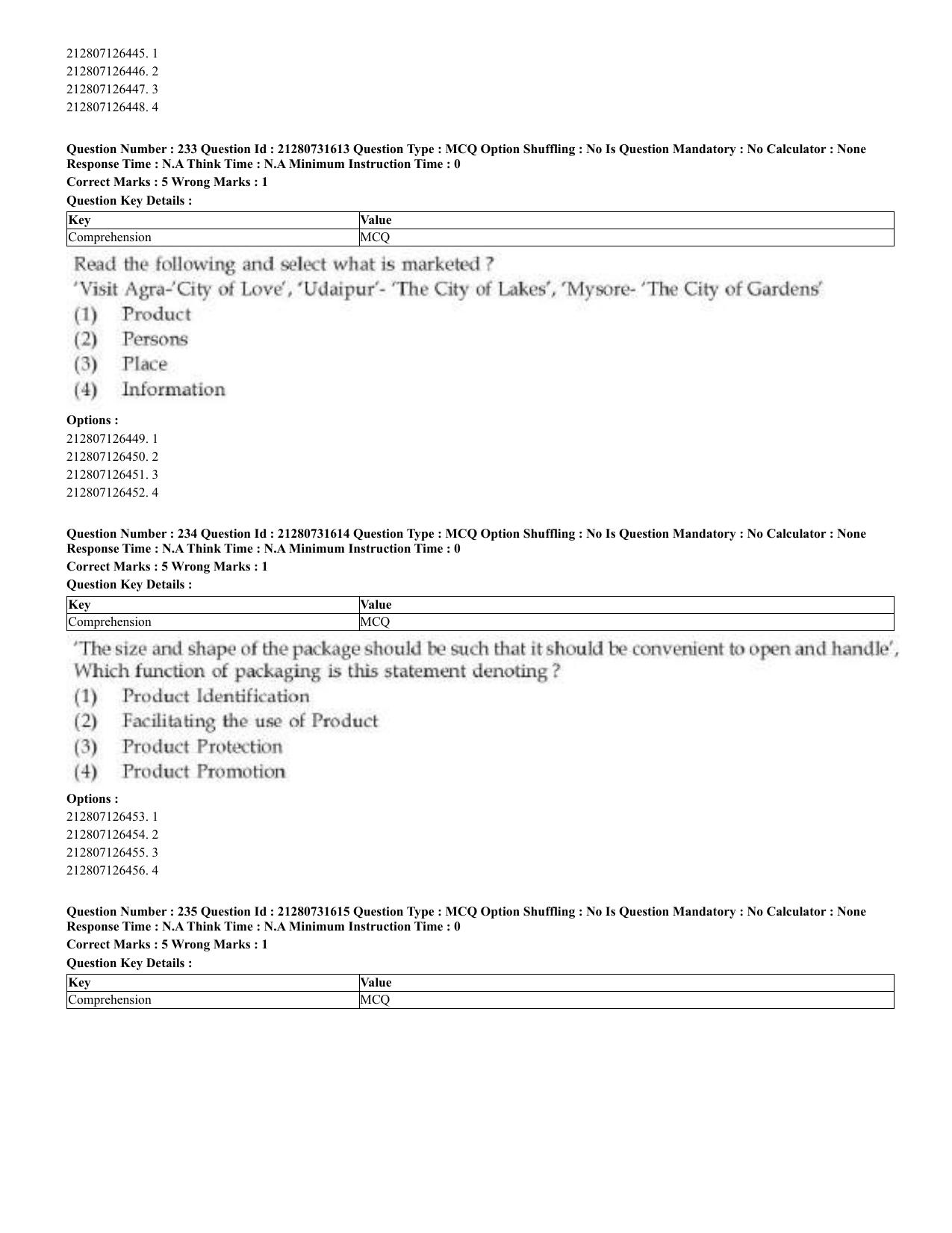 CUET 2023 English Bengali Shift 3 Question Papers - Page 121