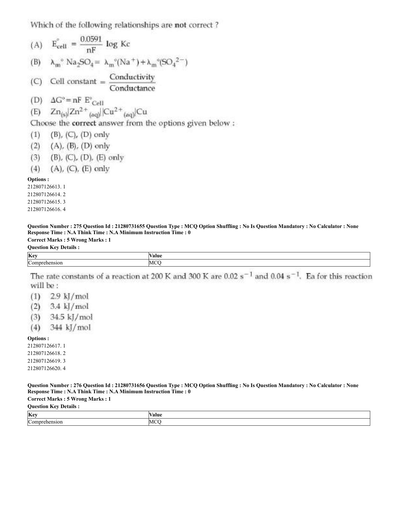 CUET 2023 English Bengali Shift 3 Question Papers - Page 138