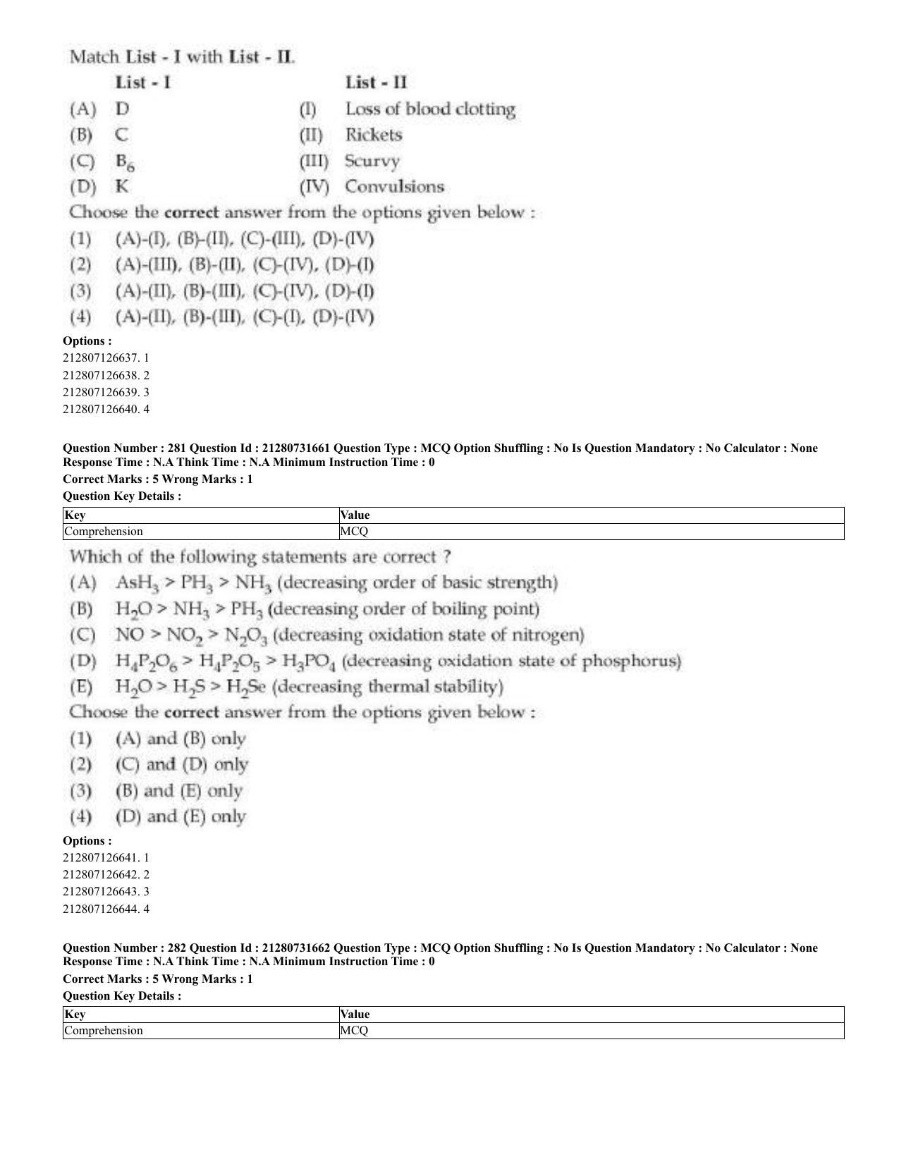 CUET 2023 English Bengali Shift 3 Question Papers - Page 141
