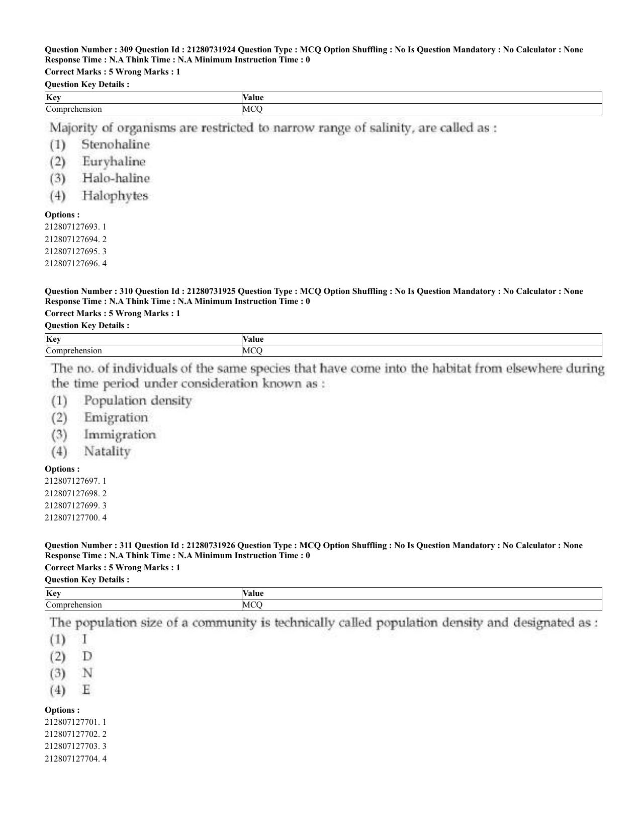 CUET 2023 English Bengali Shift 3 Question Papers - Page 158
