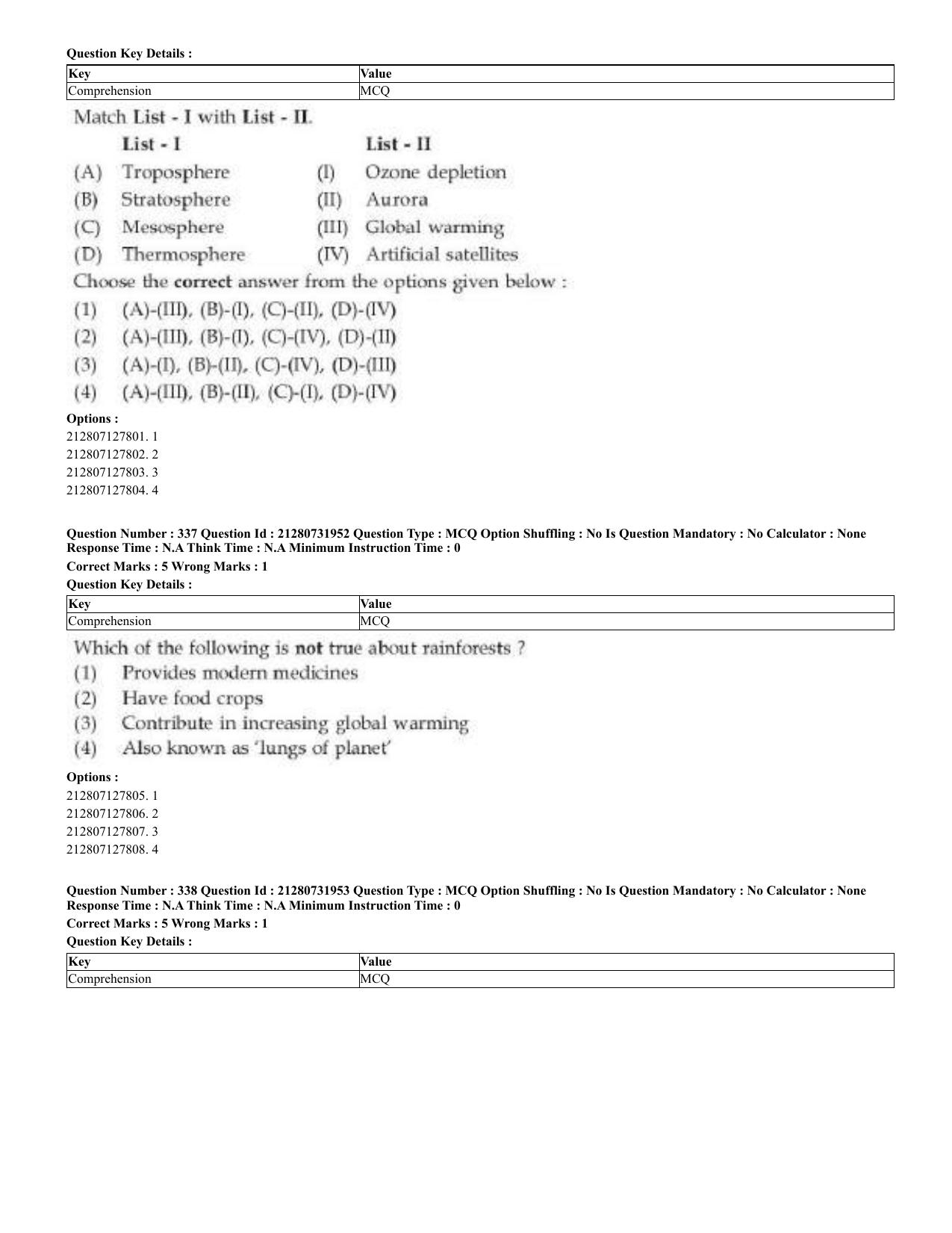 CUET 2023 English Bengali Shift 3 Question Papers - Page 169