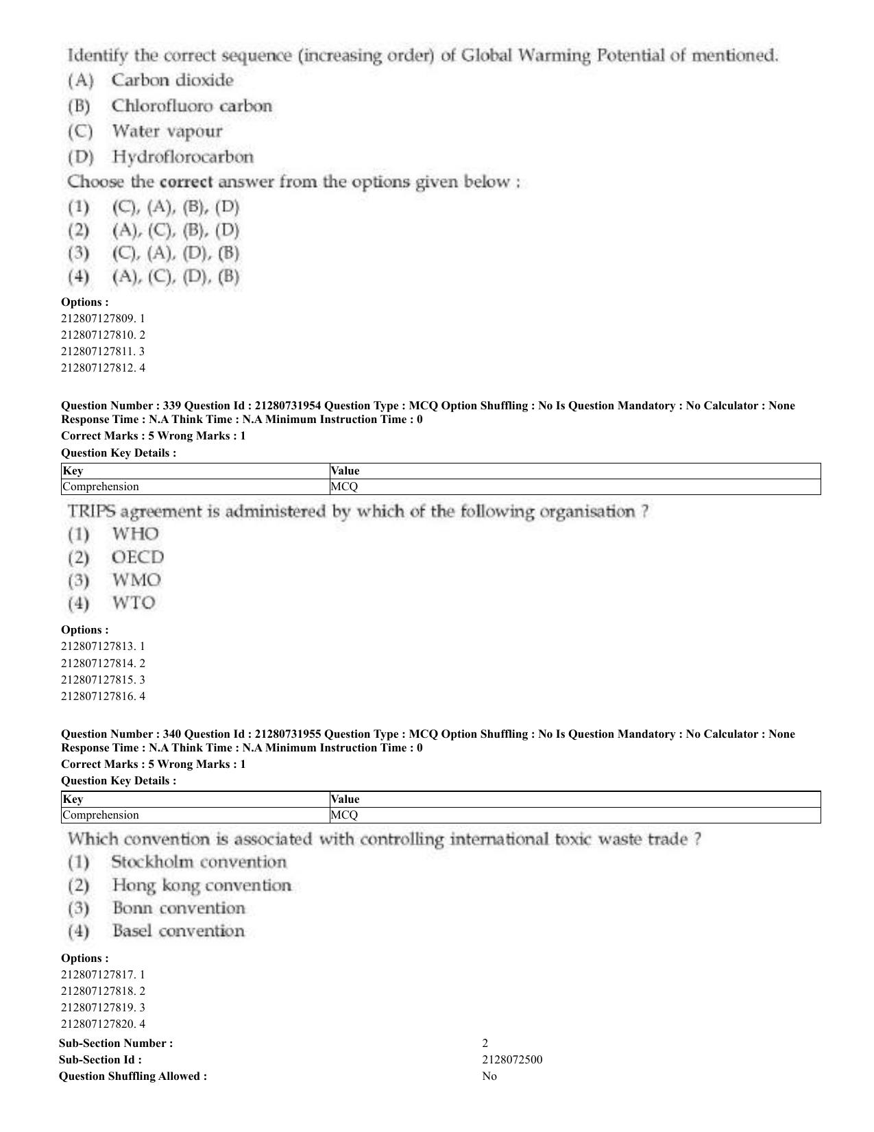 CUET 2023 English Bengali Shift 3 Question Papers - Page 170