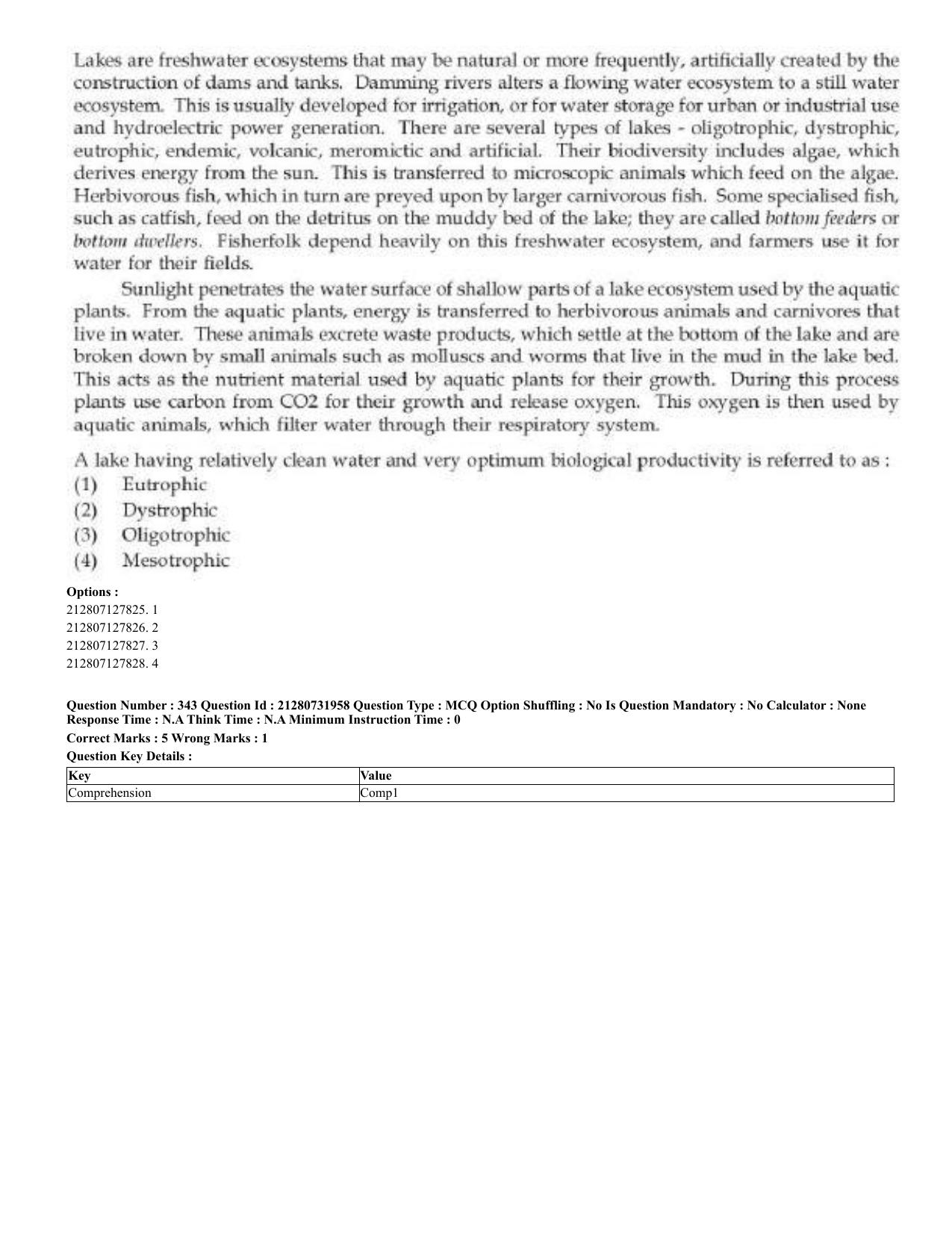 CUET 2023 English Bengali Shift 3 Question Papers - Page 172