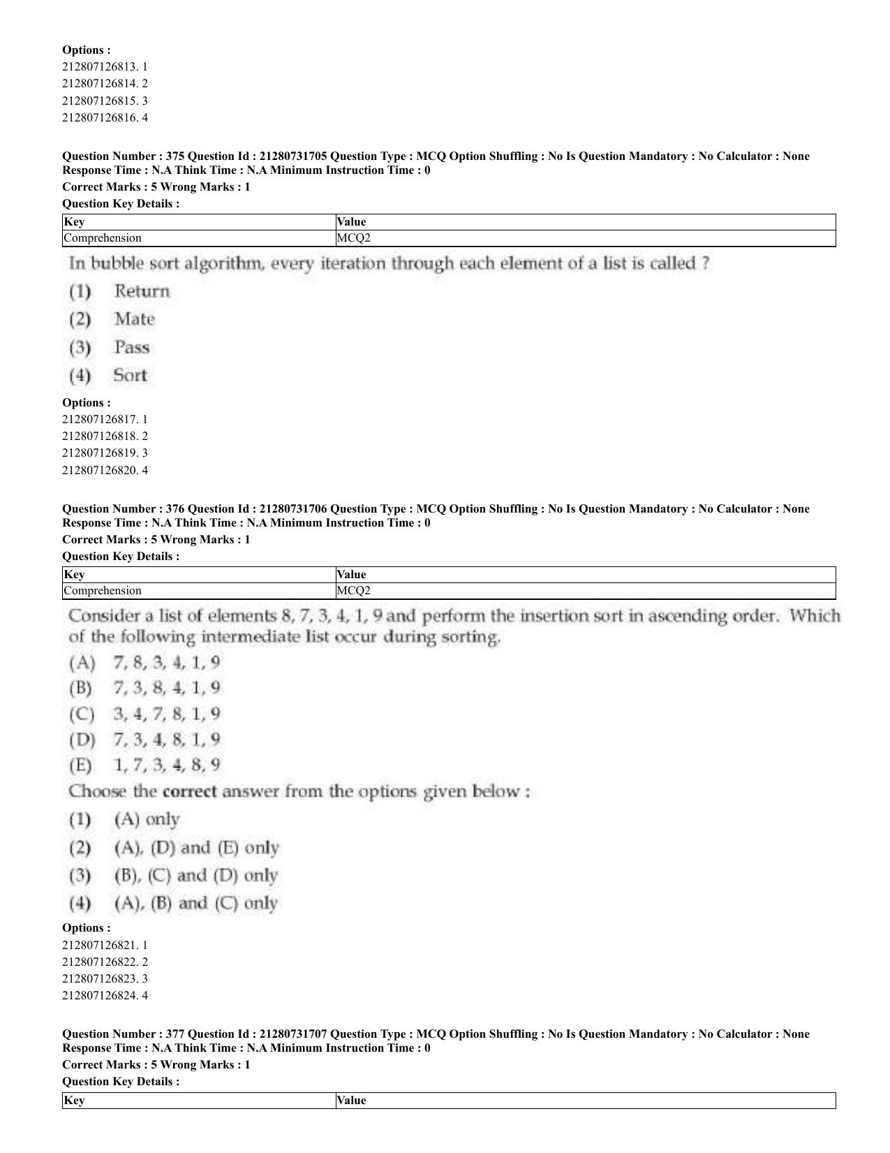 CUET 2023 English Bengali Shift 3 Question Papers - Page 188