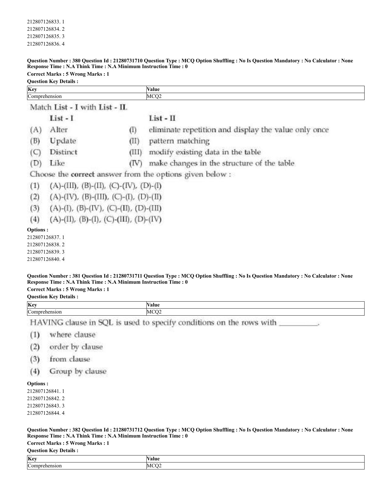 CUET 2023 English Bengali Shift 3 Question Papers - Page 190