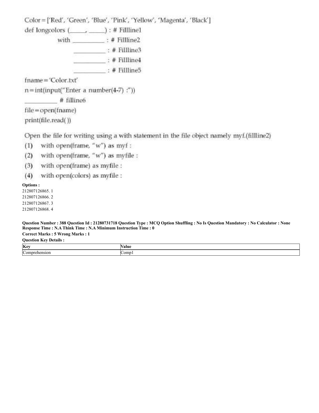CUET 2023 English Bengali Shift 3 Question Papers - Page 194