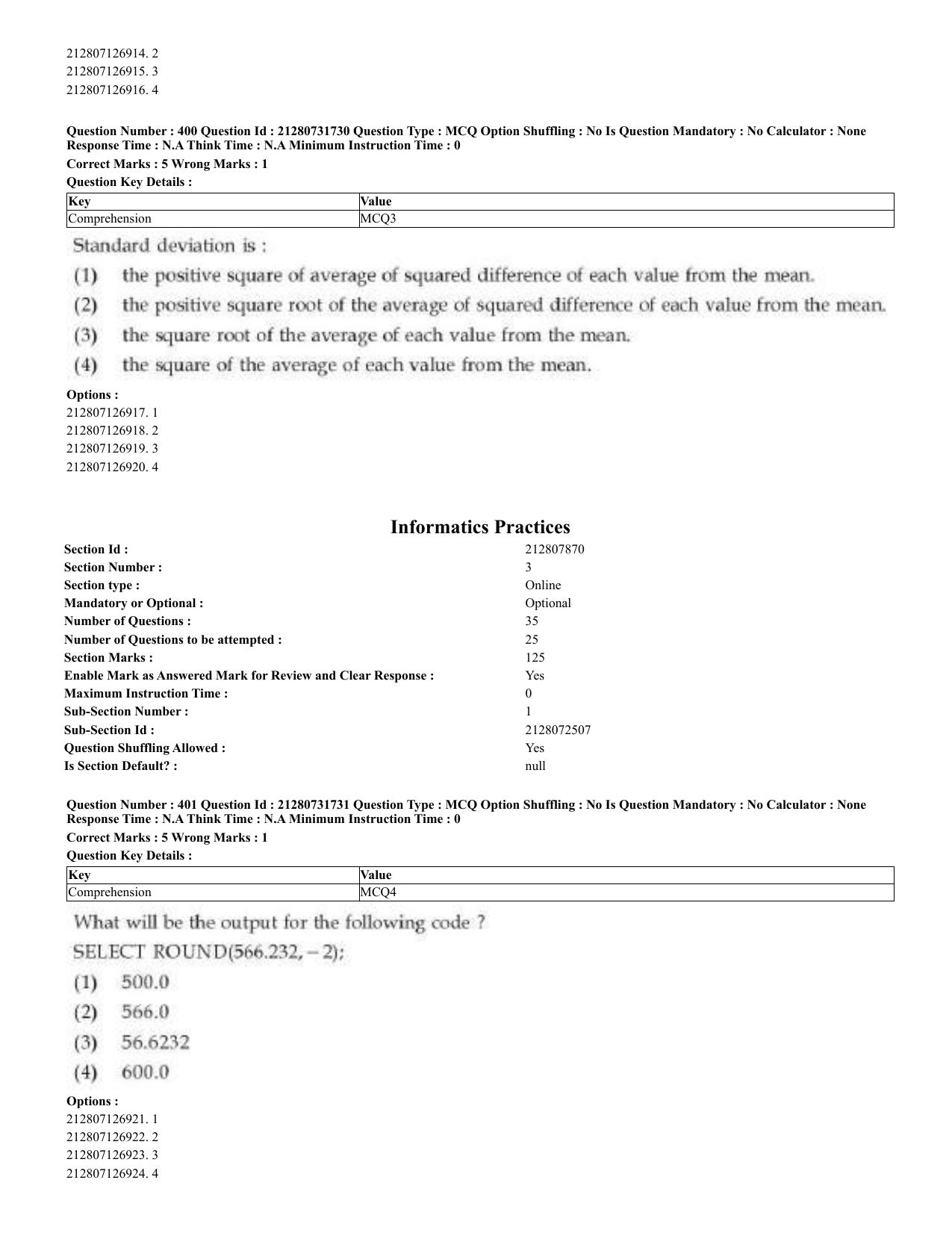 CUET 2023 English Bengali Shift 3 Question Papers - Page 202
