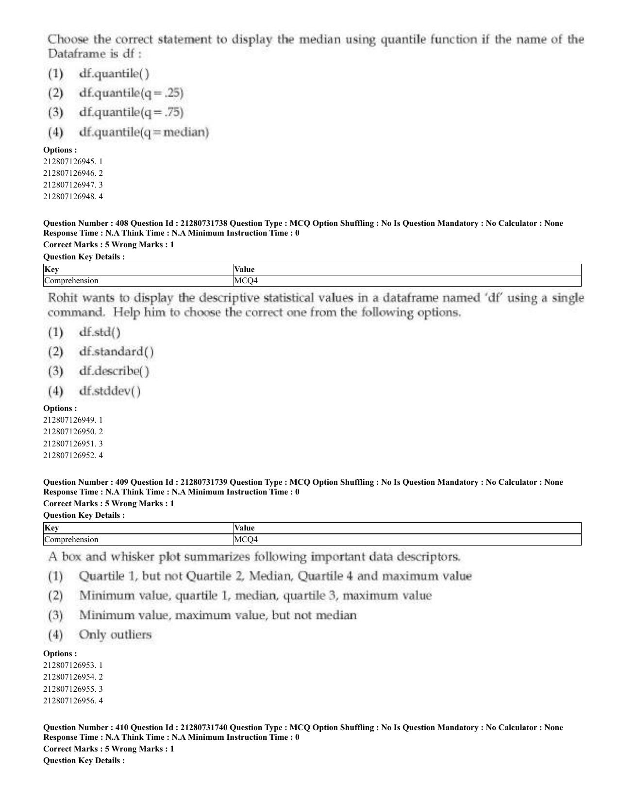 CUET 2023 English Bengali Shift 3 Question Papers - Page 205