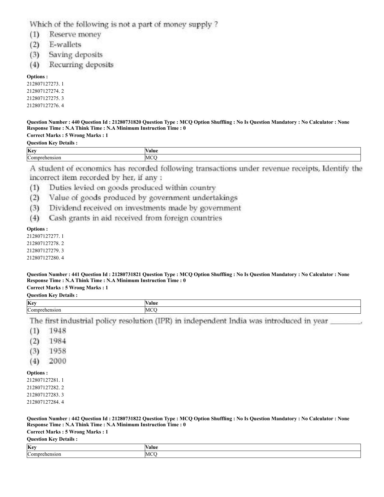 CUET 2023 English Bengali Shift 3 Question Papers - Page 223