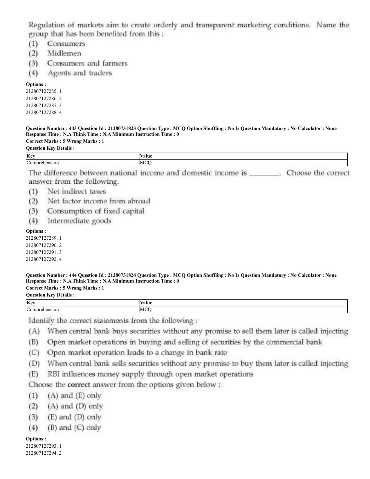 CUET 2023 English Bengali Shift 3 Question Papers - Page 224