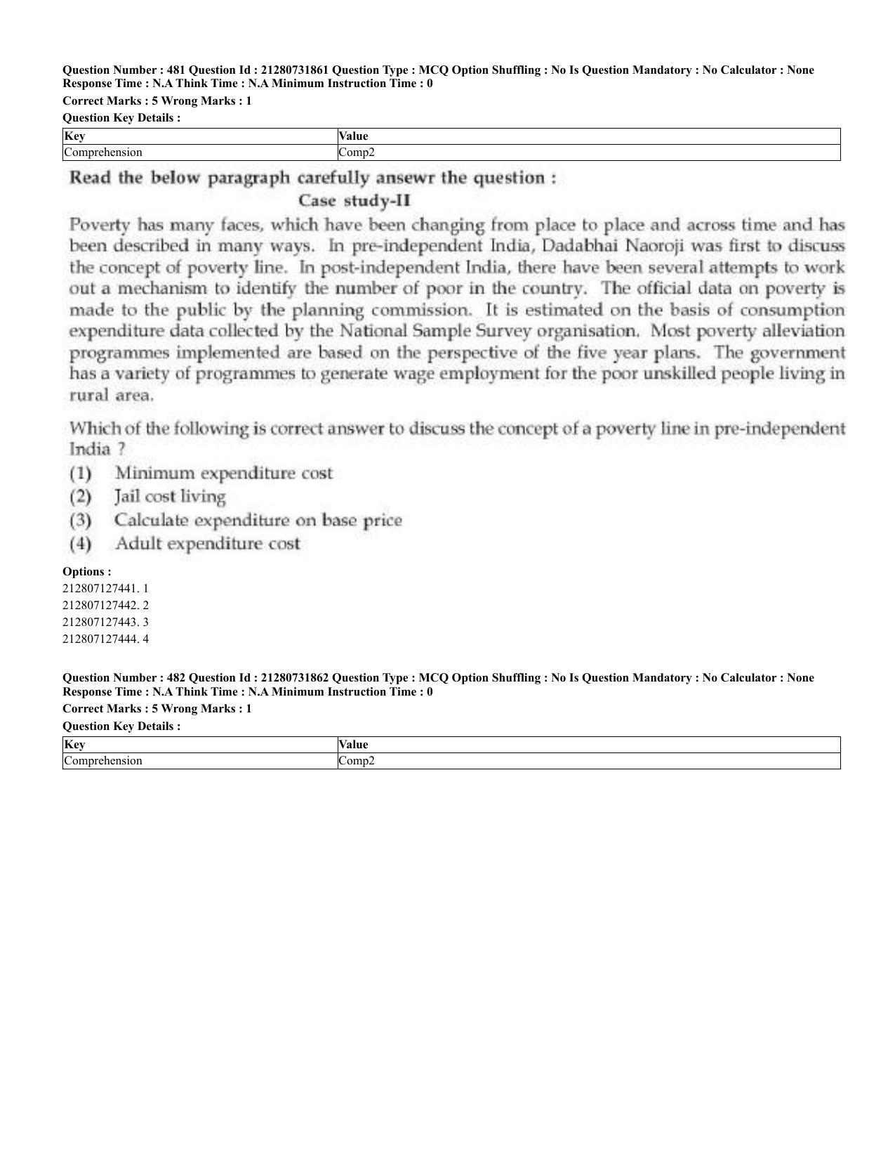 CUET 2023 English Bengali Shift 3 Question Papers - Page 240