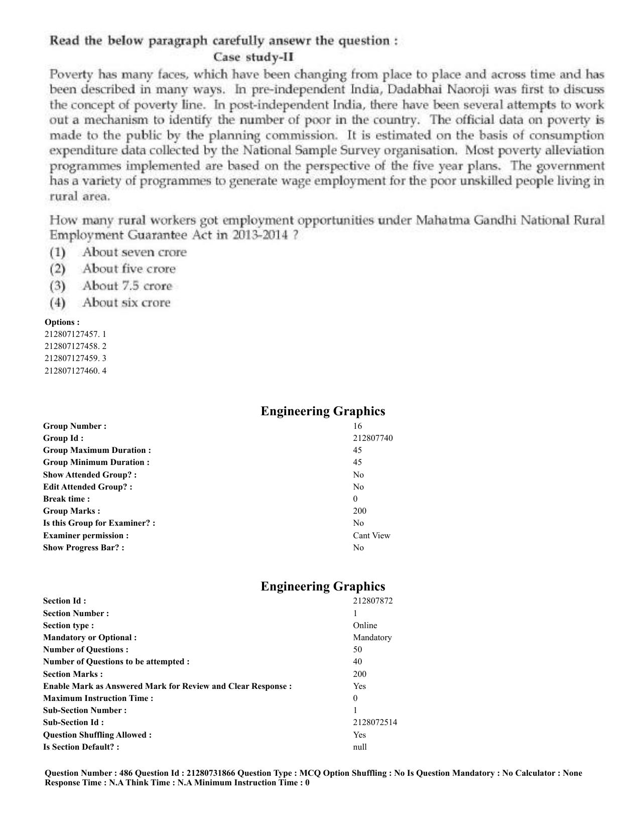CUET 2023 English Bengali Shift 3 Question Papers - Page 243