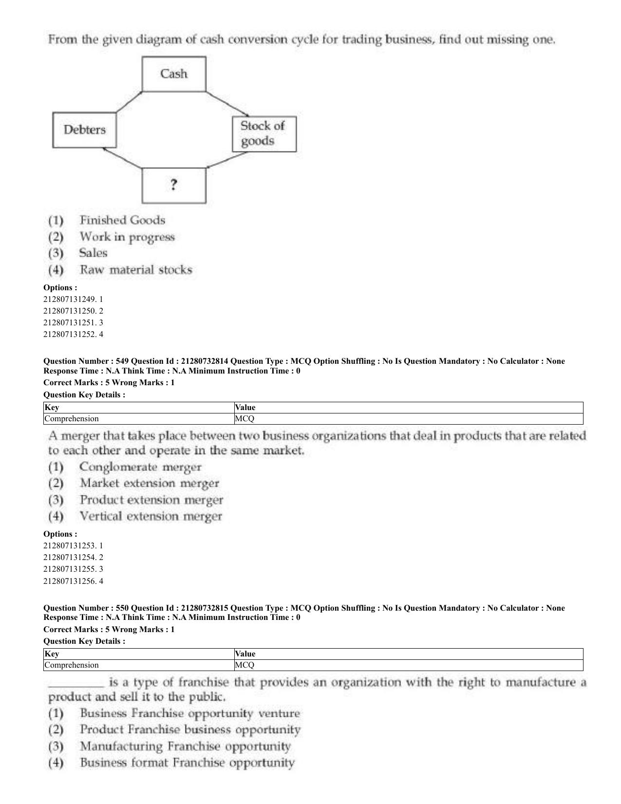 CUET 2023 English Bengali Shift 3 Question Papers - Page 276