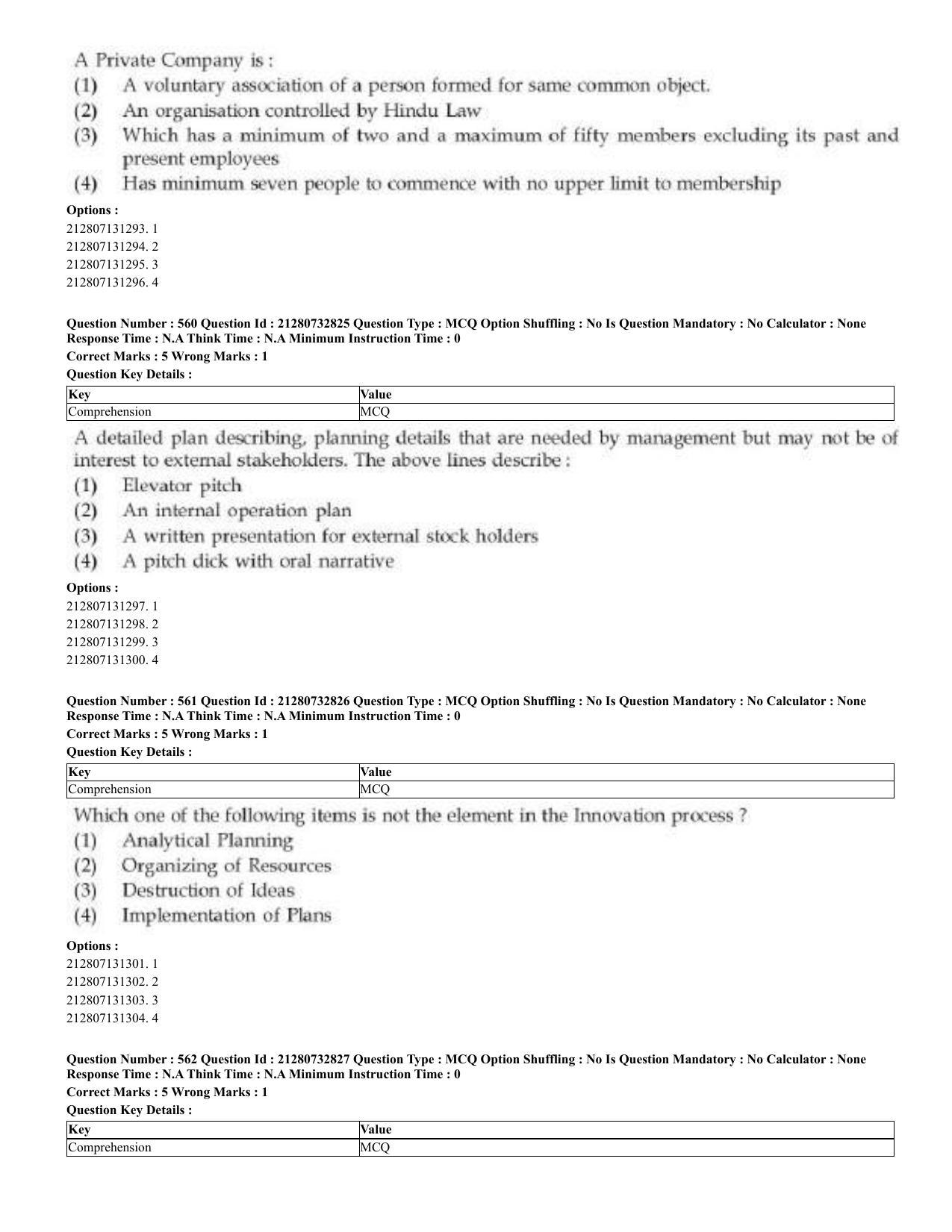 CUET 2023 English Bengali Shift 3 Question Papers - Page 280