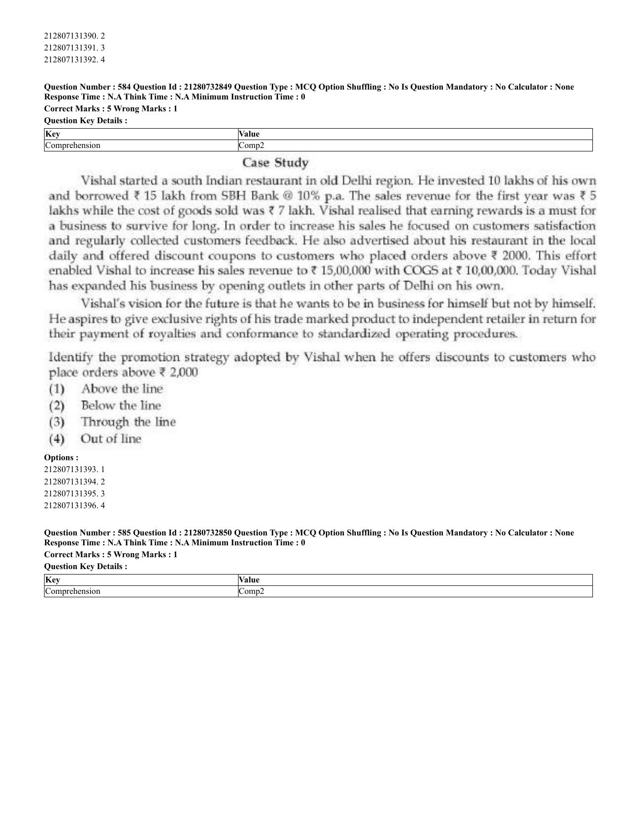 CUET 2023 English Bengali Shift 3 Question Papers - Page 293