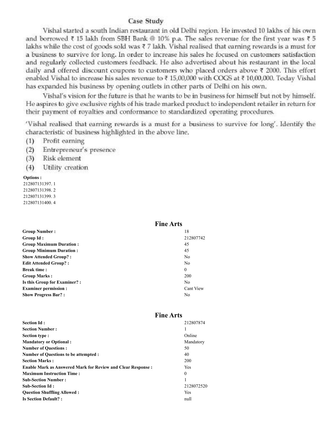 CUET 2023 English Bengali Shift 3 Question Papers - Page 294
