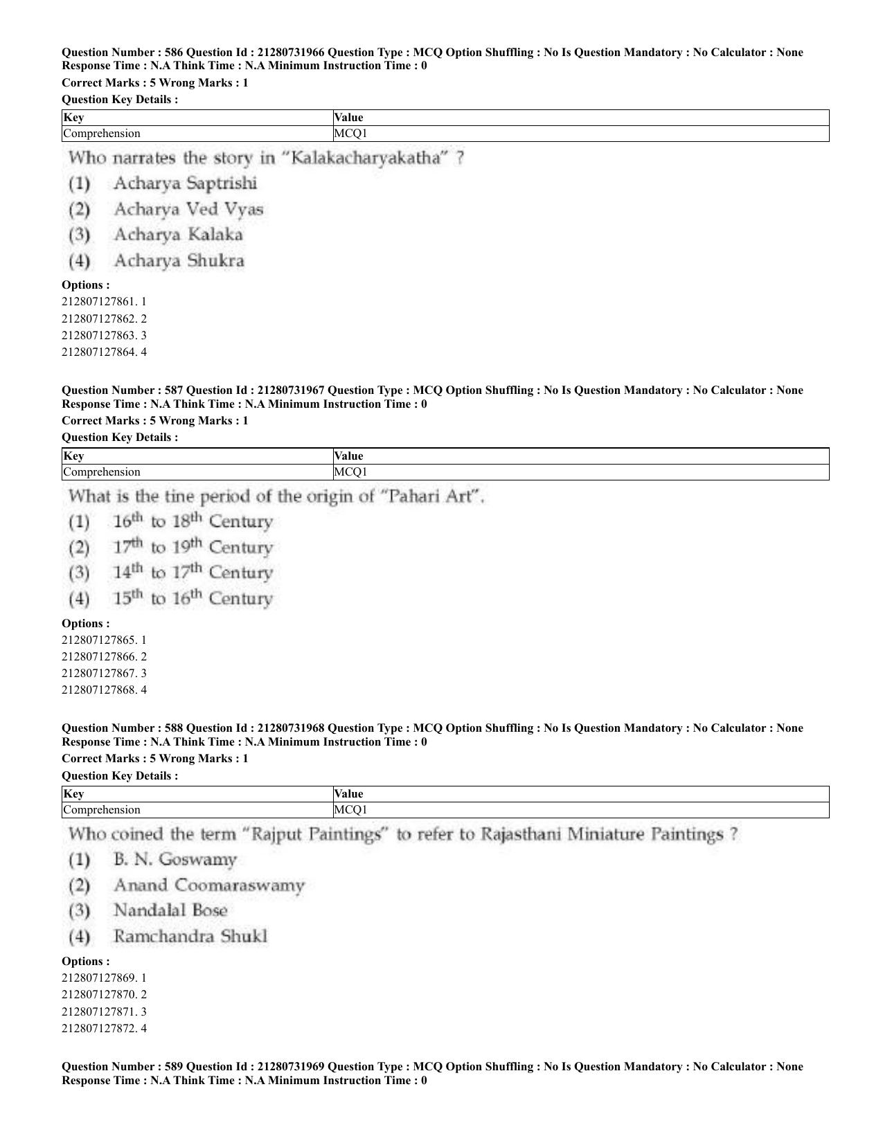 CUET 2023 English Bengali Shift 3 Question Papers - Page 295