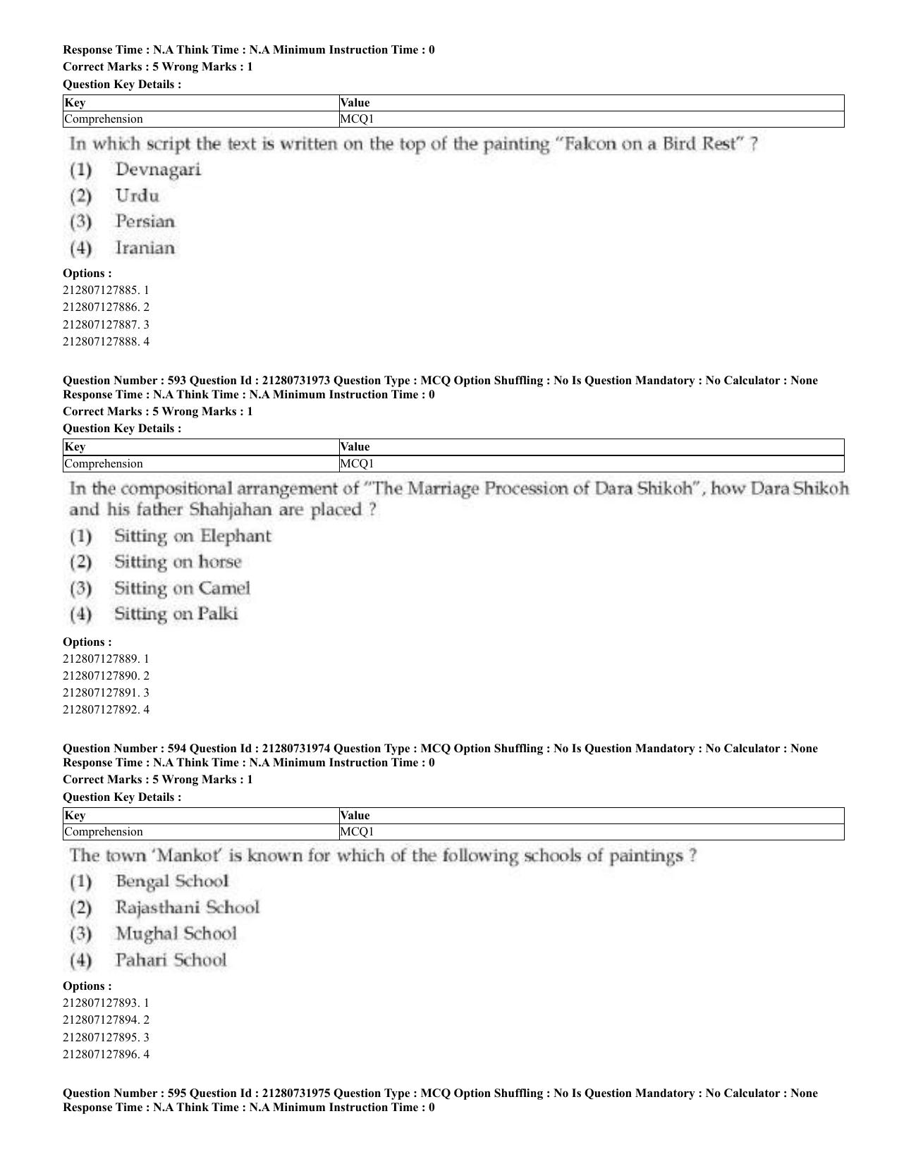 CUET 2023 English Bengali Shift 3 Question Papers - Page 297