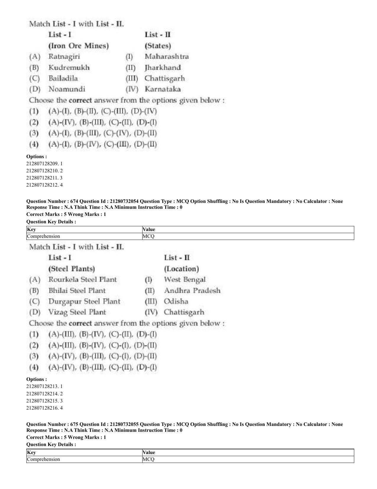 CUET 2023 English Bengali Shift 3 Question Papers - Page 336