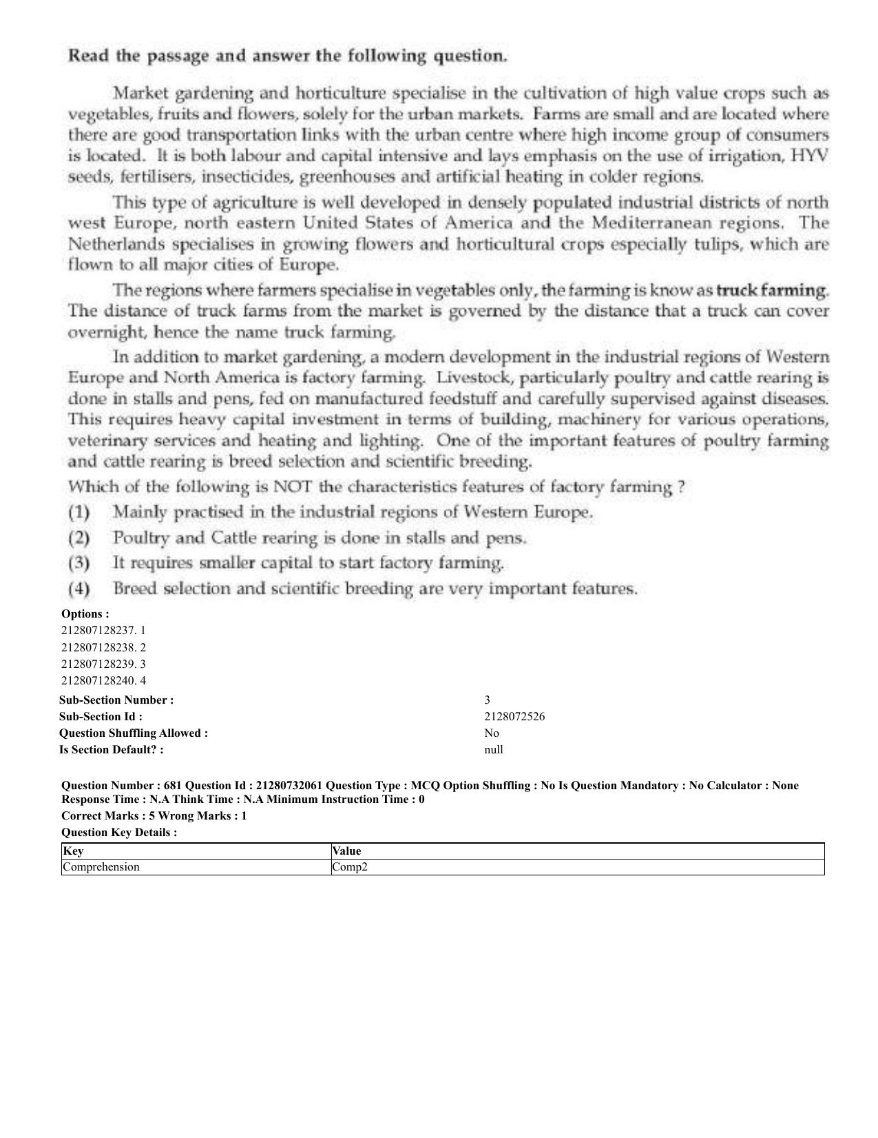 CUET 2023 English Bengali Shift 3 Question Papers - Page 342