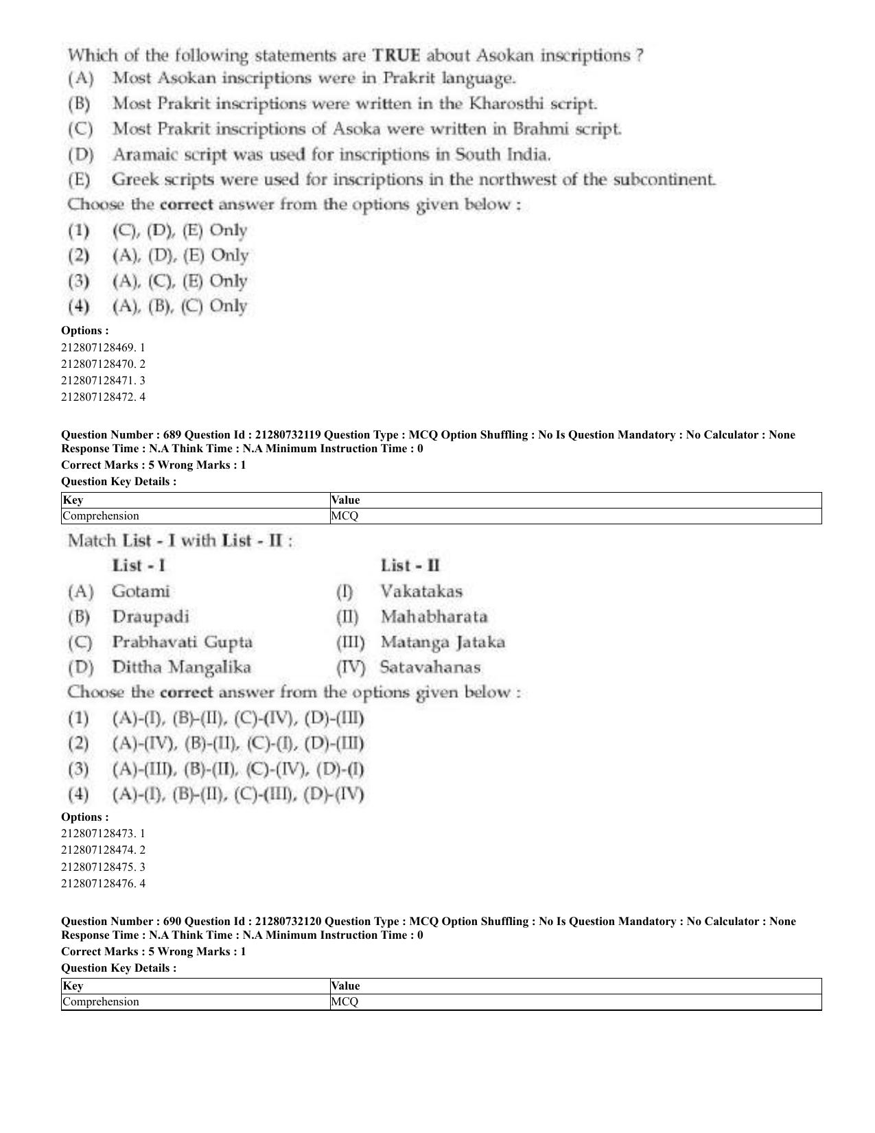 CUET 2023 English Bengali Shift 3 Question Papers - Page 349