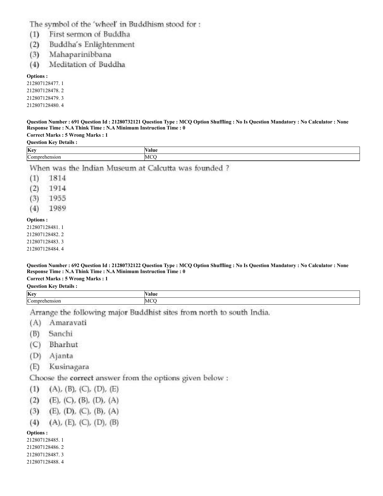 CUET 2023 English Bengali Shift 3 Question Papers - Page 350