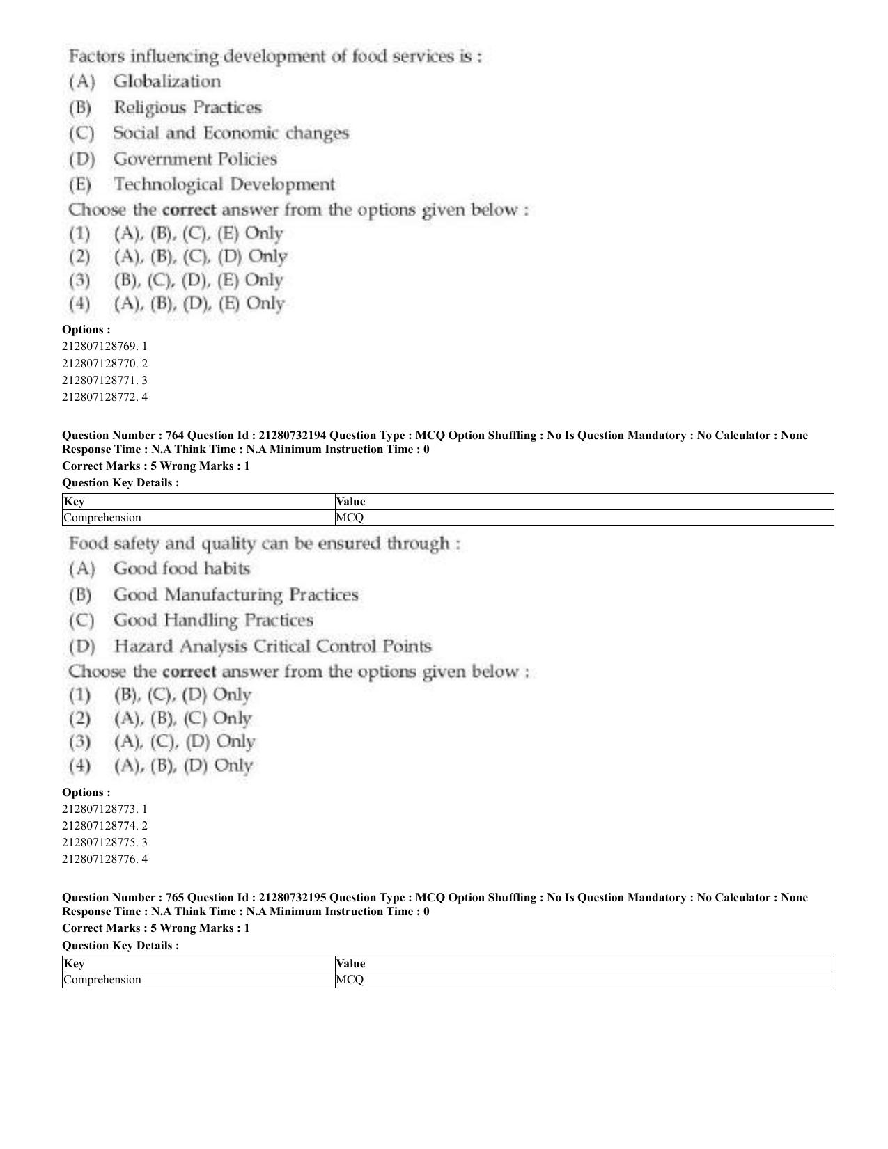 CUET 2023 English Bengali Shift 3 Question Papers - Page 380