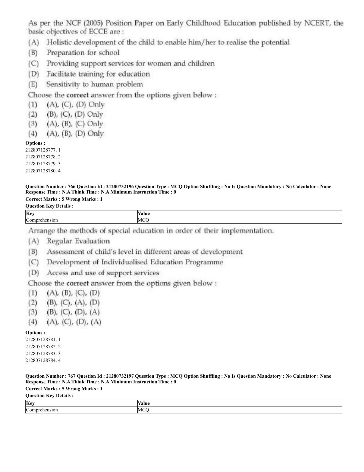 CUET 2023 English Bengali Shift 3 Question Papers - Page 381