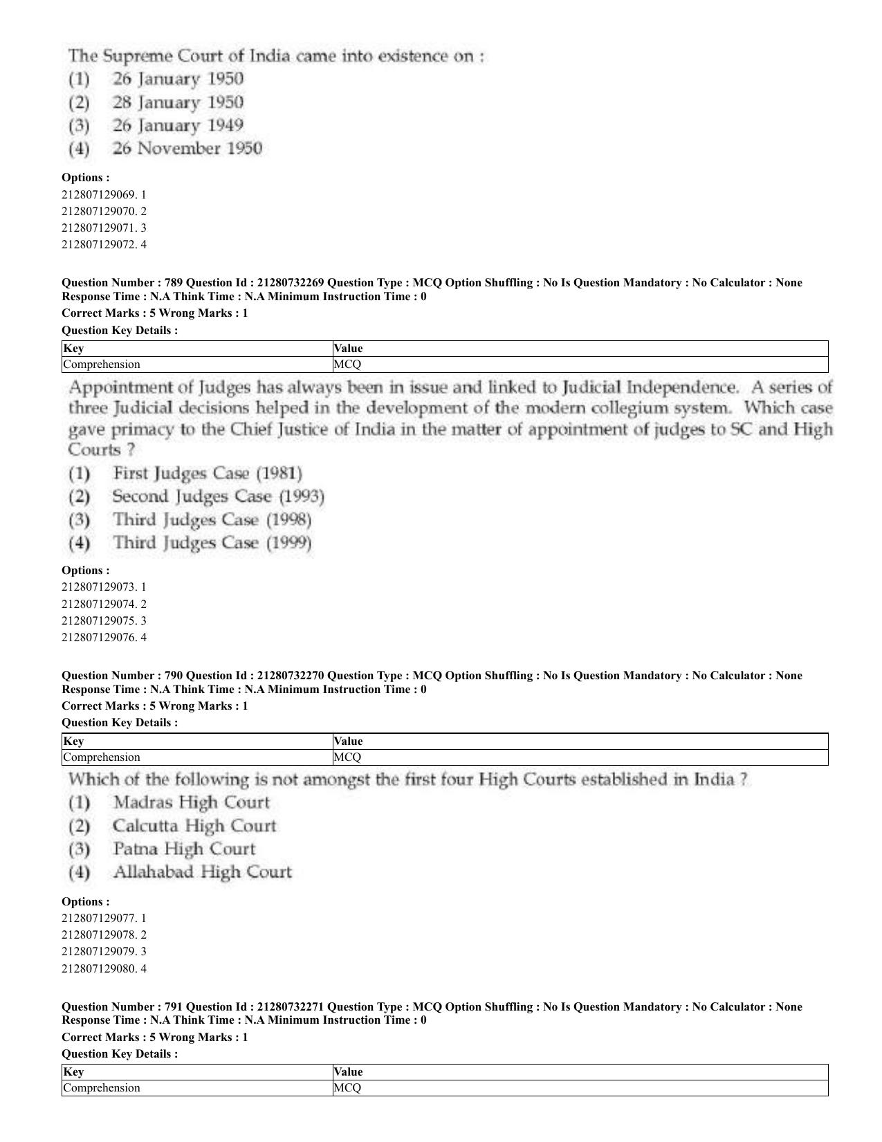 CUET 2023 English Bengali Shift 3 Question Papers - Page 395