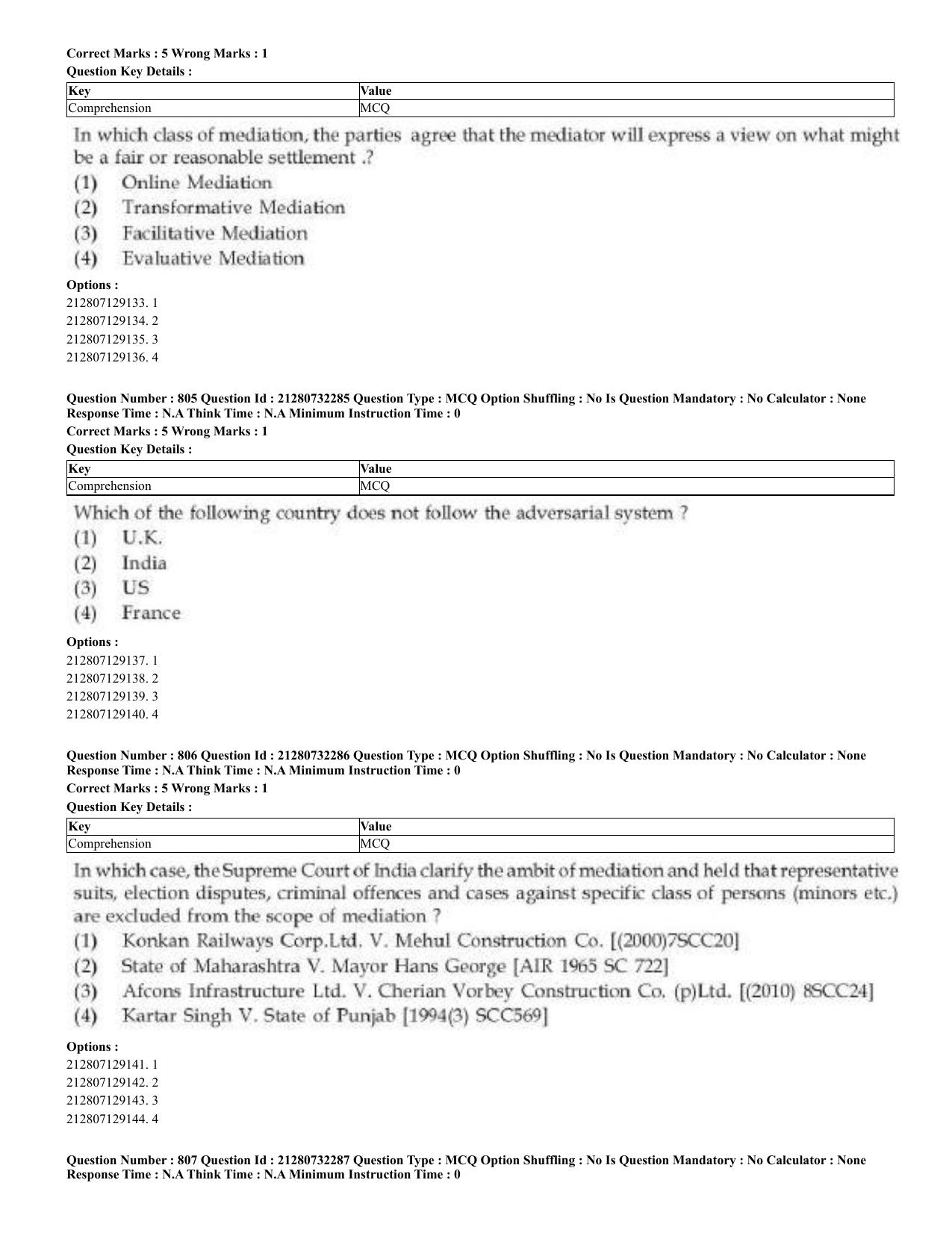 CUET 2023 English Bengali Shift 3 Question Papers - Page 401
