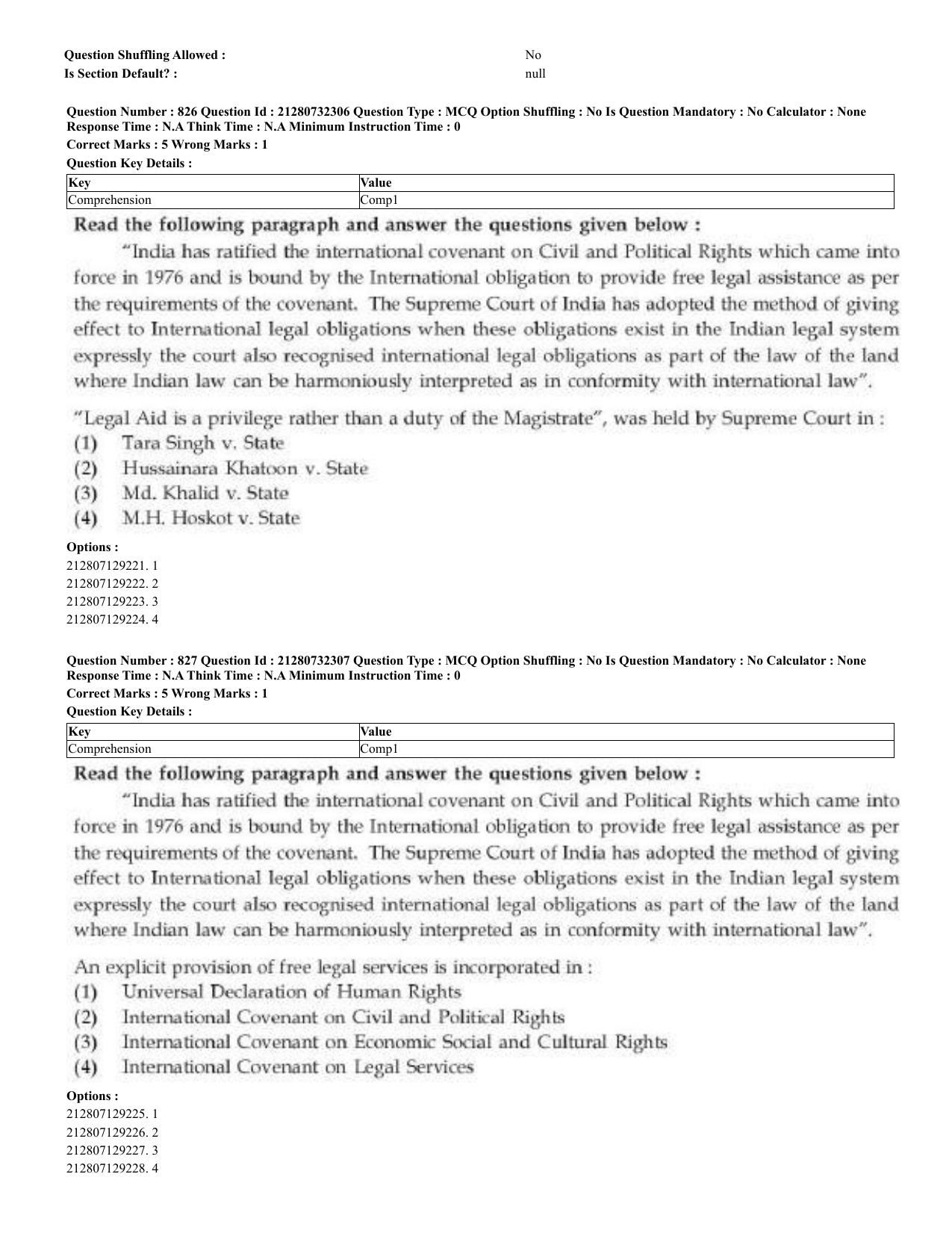 CUET 2023 English Bengali Shift 3 Question Papers - Page 410