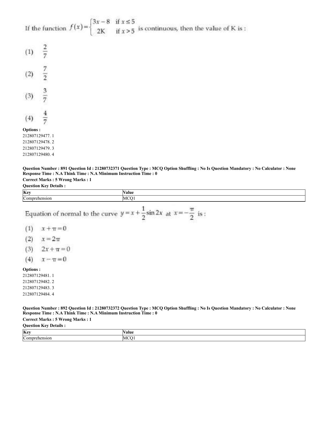 CUET 2023 English Bengali Shift 3 Question Papers - Page 443