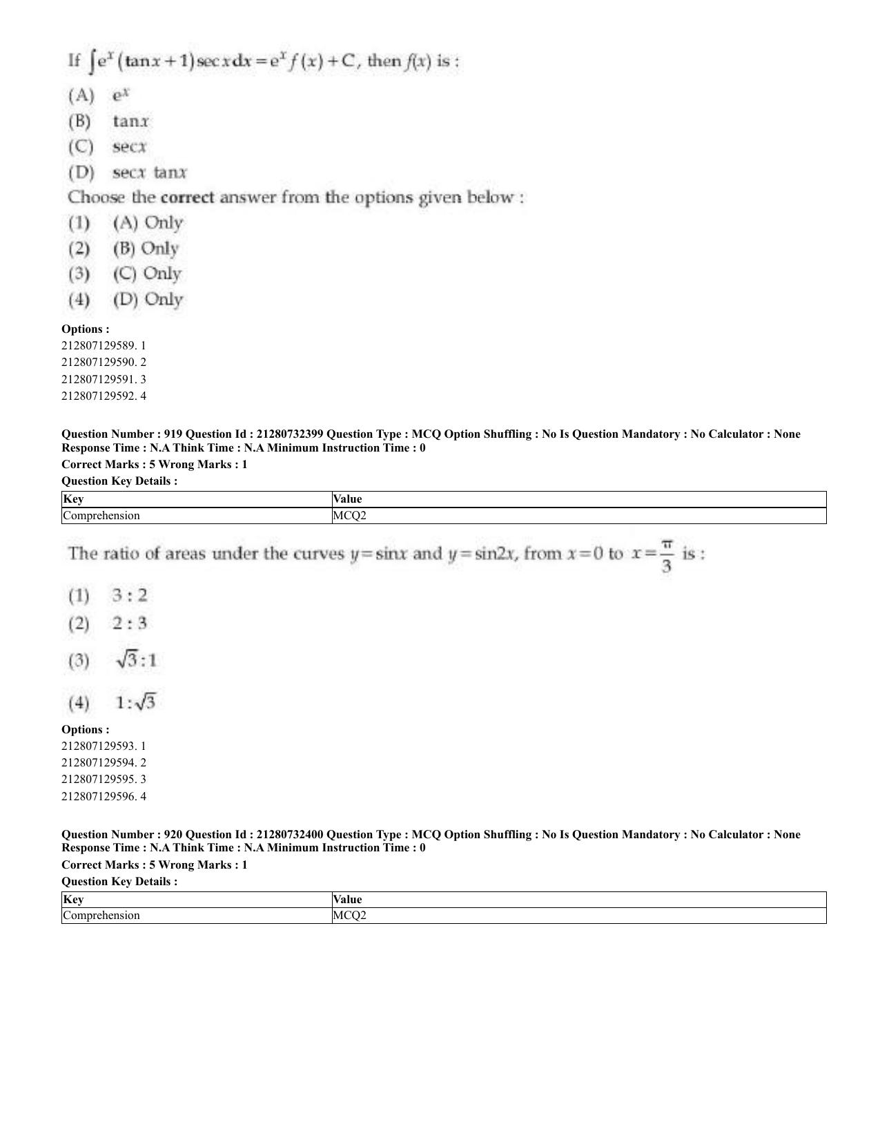 CUET 2023 English Bengali Shift 3 Question Papers - Page 456