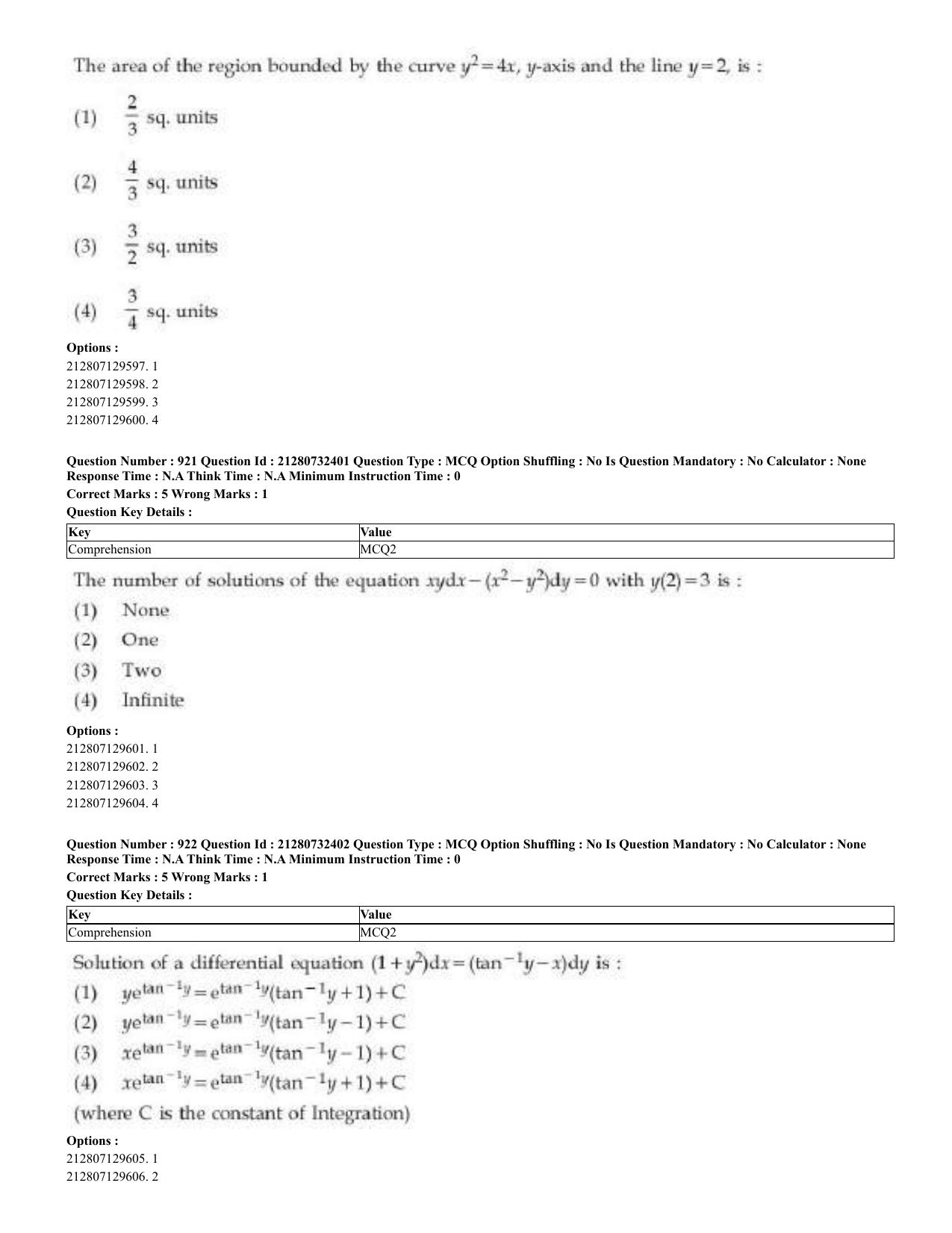 CUET 2023 English Bengali Shift 3 Question Papers - Page 457