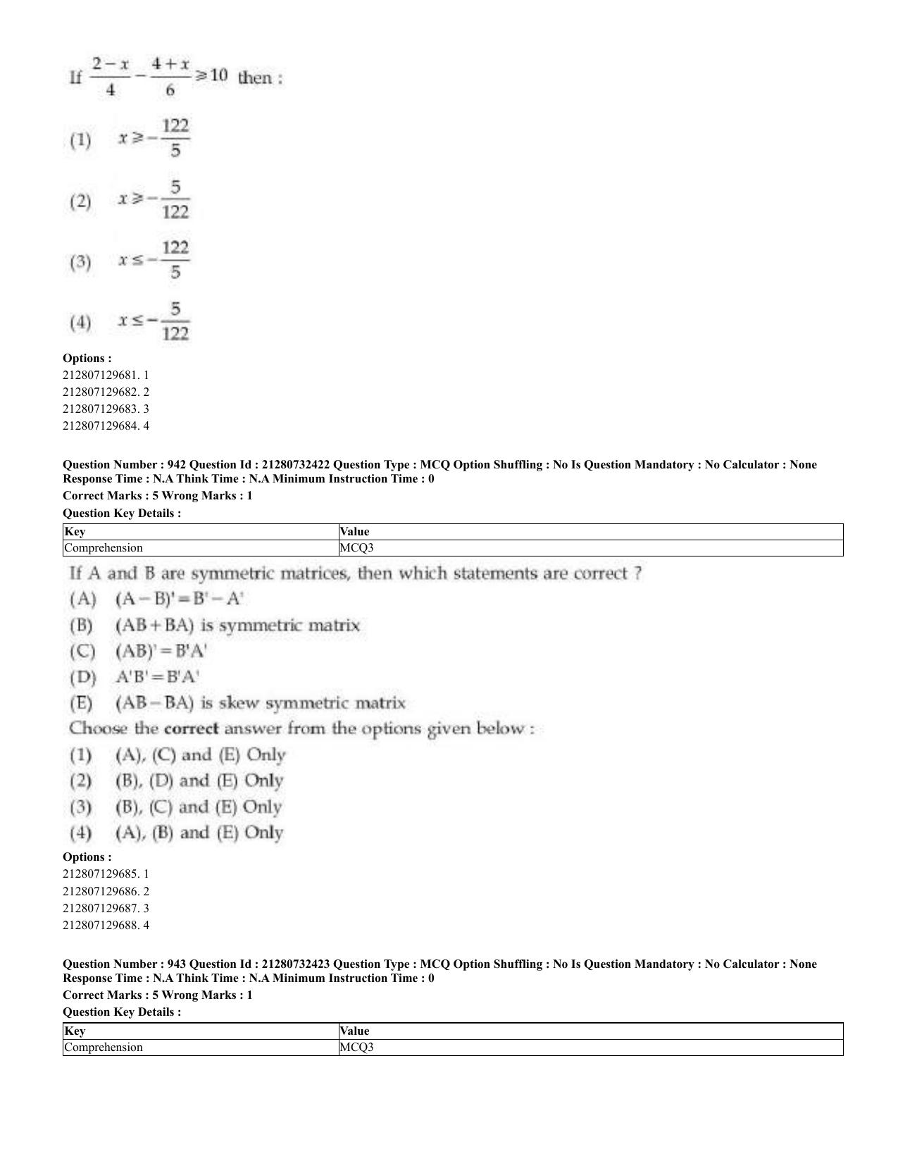 CUET 2023 English Bengali Shift 3 Question Papers - Page 468