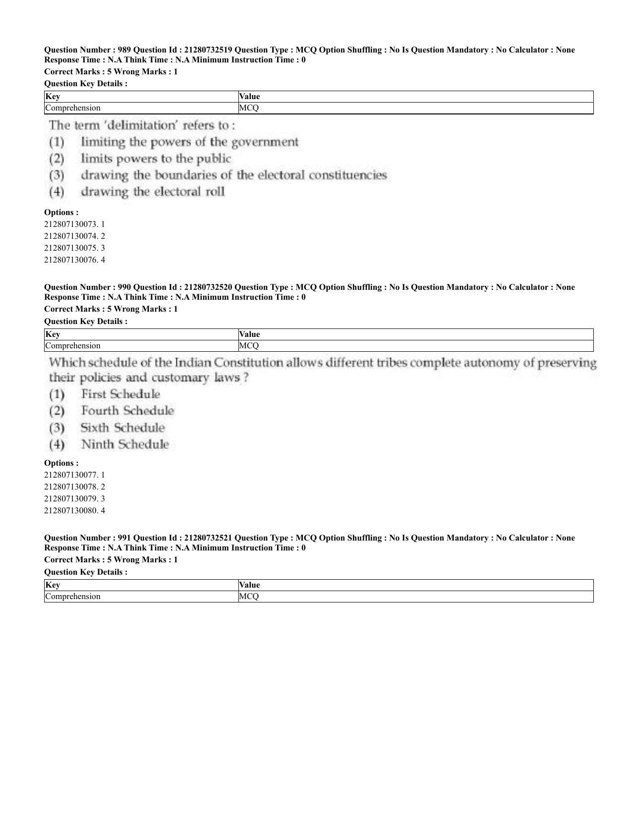 CUET 2023 English Bengali Shift 3 Question Papers - Page 489