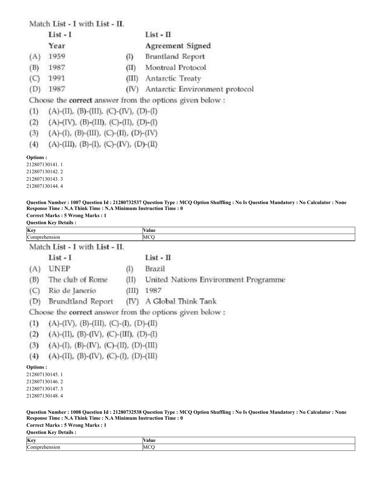 CUET 2023 English Bengali Shift 3 Question Papers - Page 496
