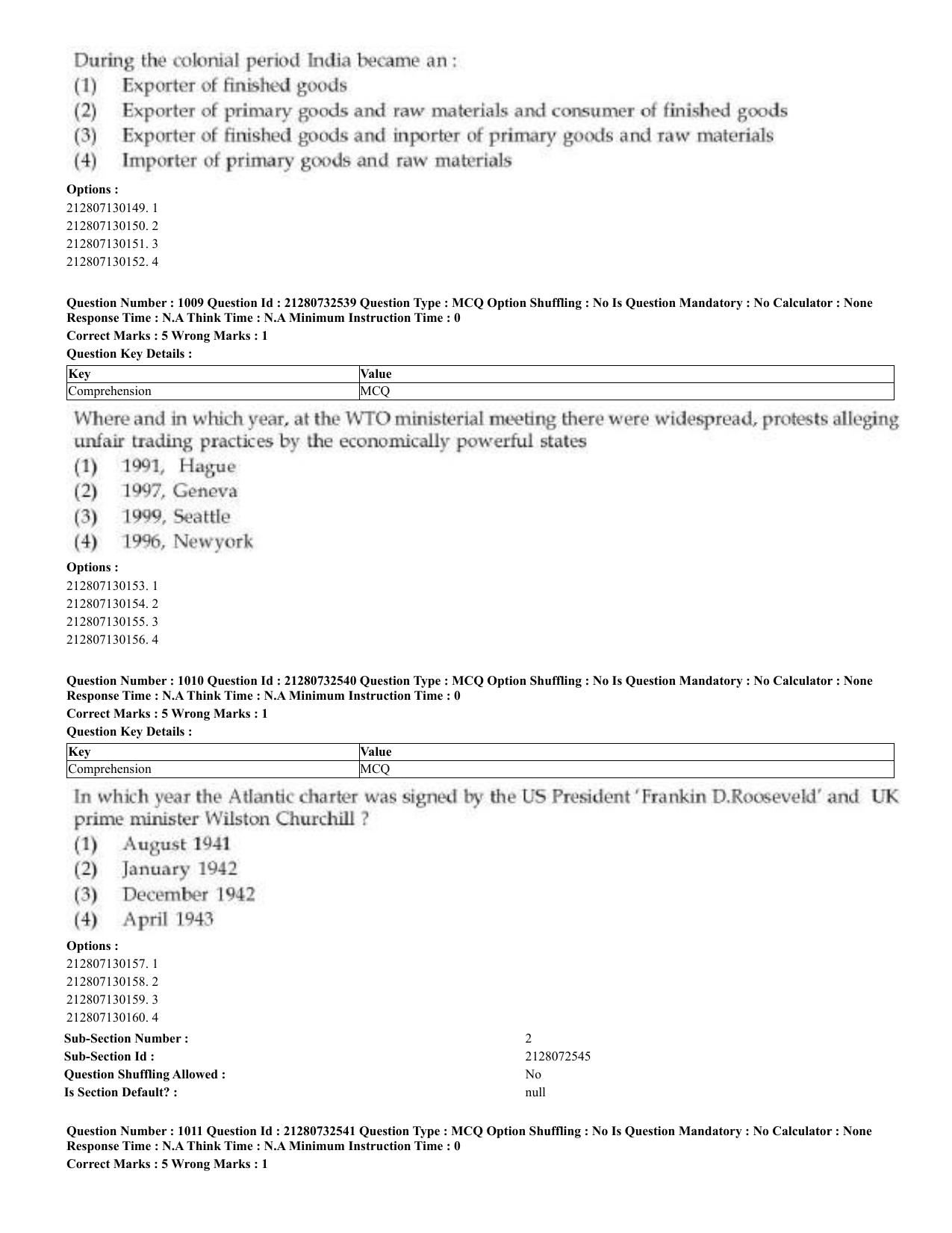 CUET 2023 English Bengali Shift 3 Question Papers - Page 497