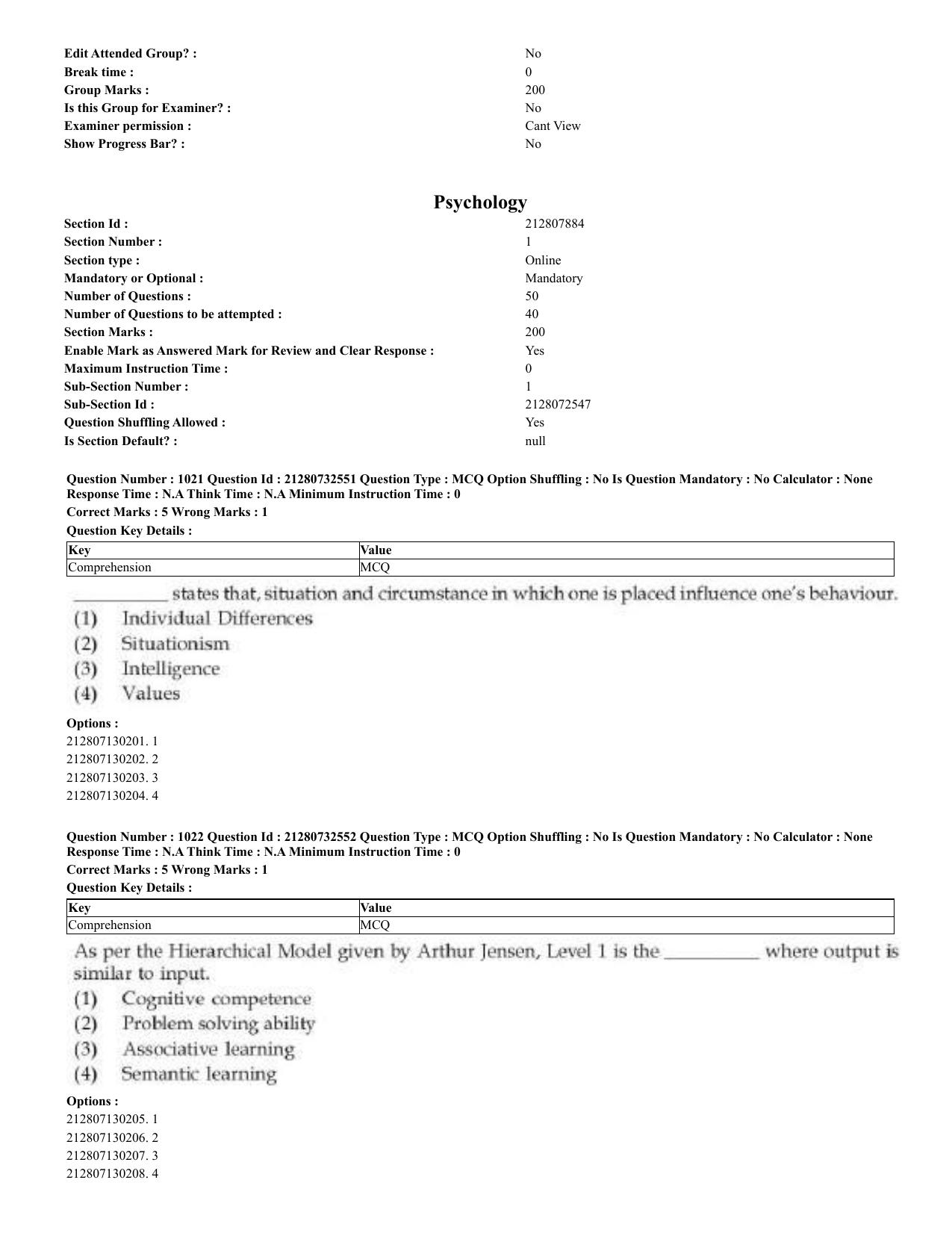 CUET 2023 English Bengali Shift 3 Question Papers - Page 503