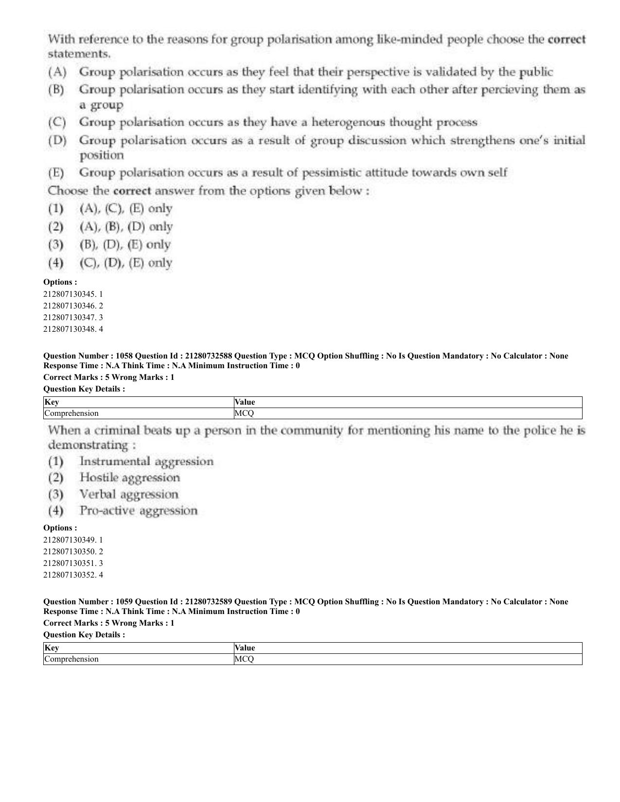 CUET 2023 English Bengali Shift 3 Question Papers - Page 518