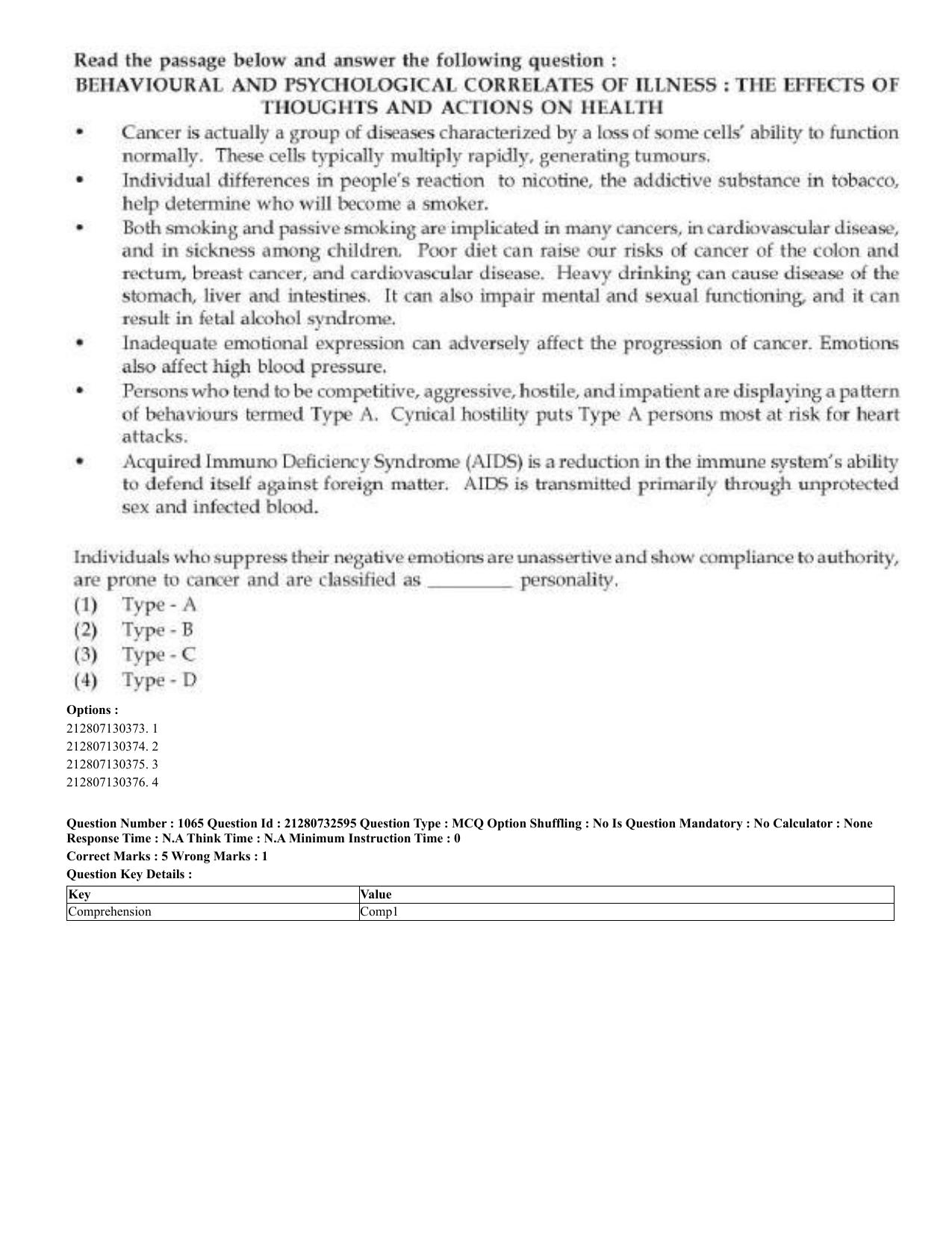 CUET 2023 English Bengali Shift 3 Question Papers - Page 523
