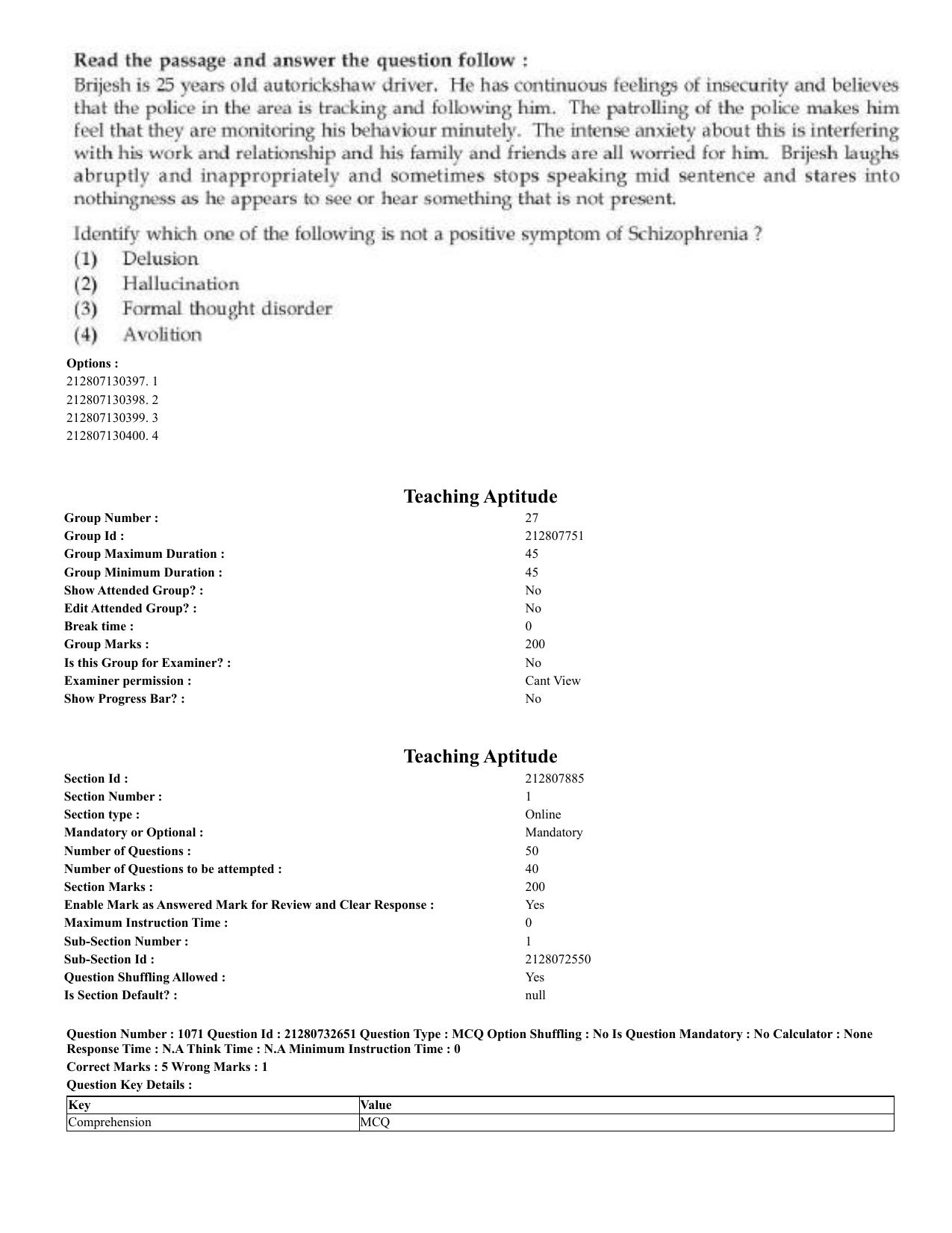 CUET 2023 English Bengali Shift 3 Question Papers - Page 527