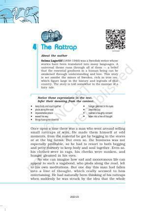 NCERT Book for Class 12 English Chapter 4 The Rattrap