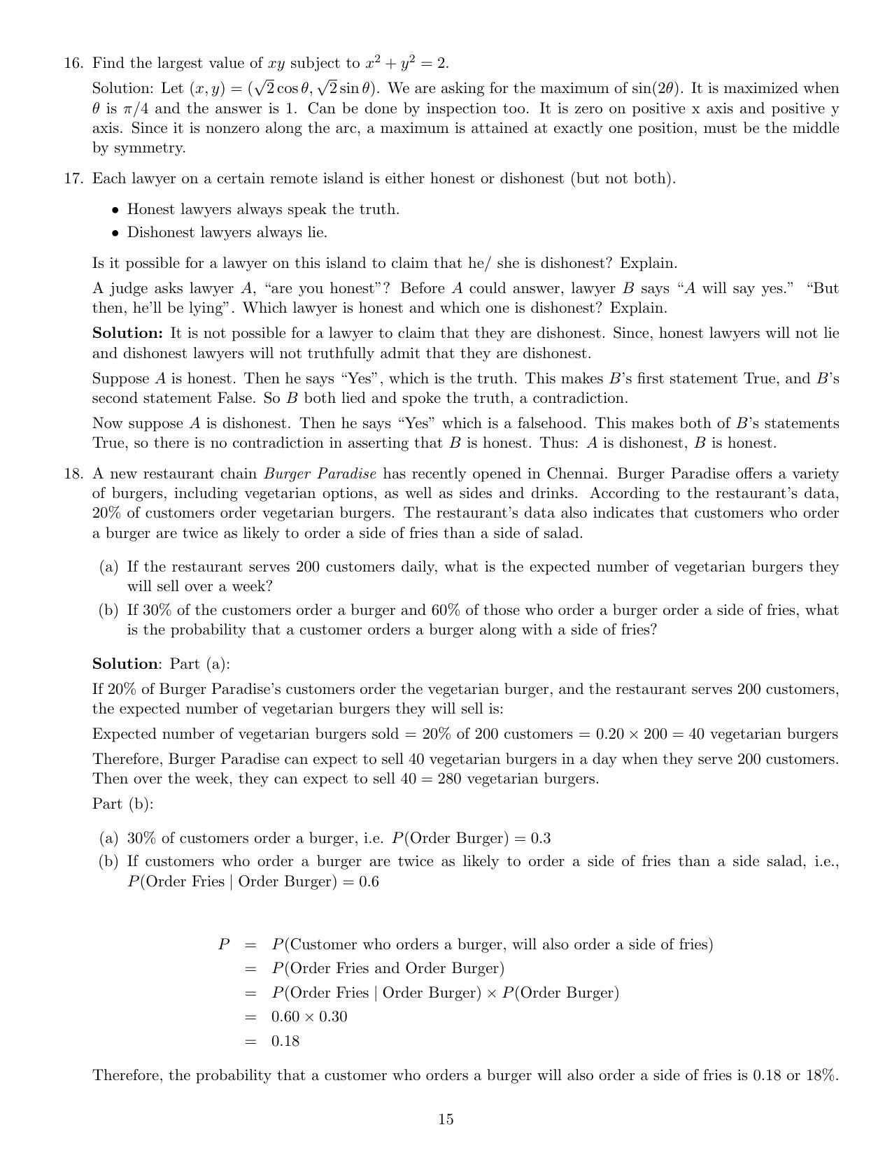 MSc Data Science 2023 Solutions - Page 15
