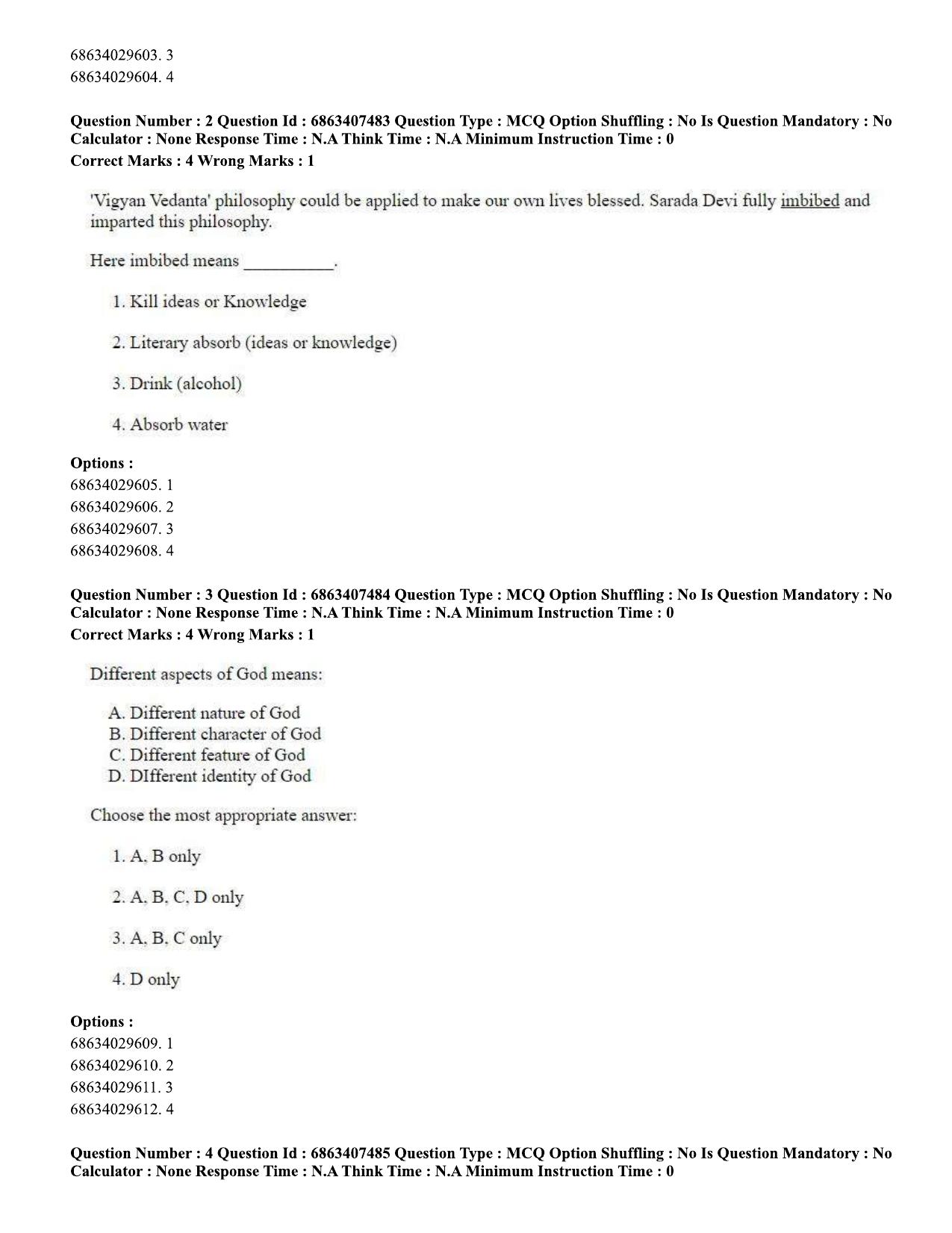 CUET PG 2023: LAQP06 – Assamese (Eng.)-shift 2 (07-06-2023) Question Paper - Page 3